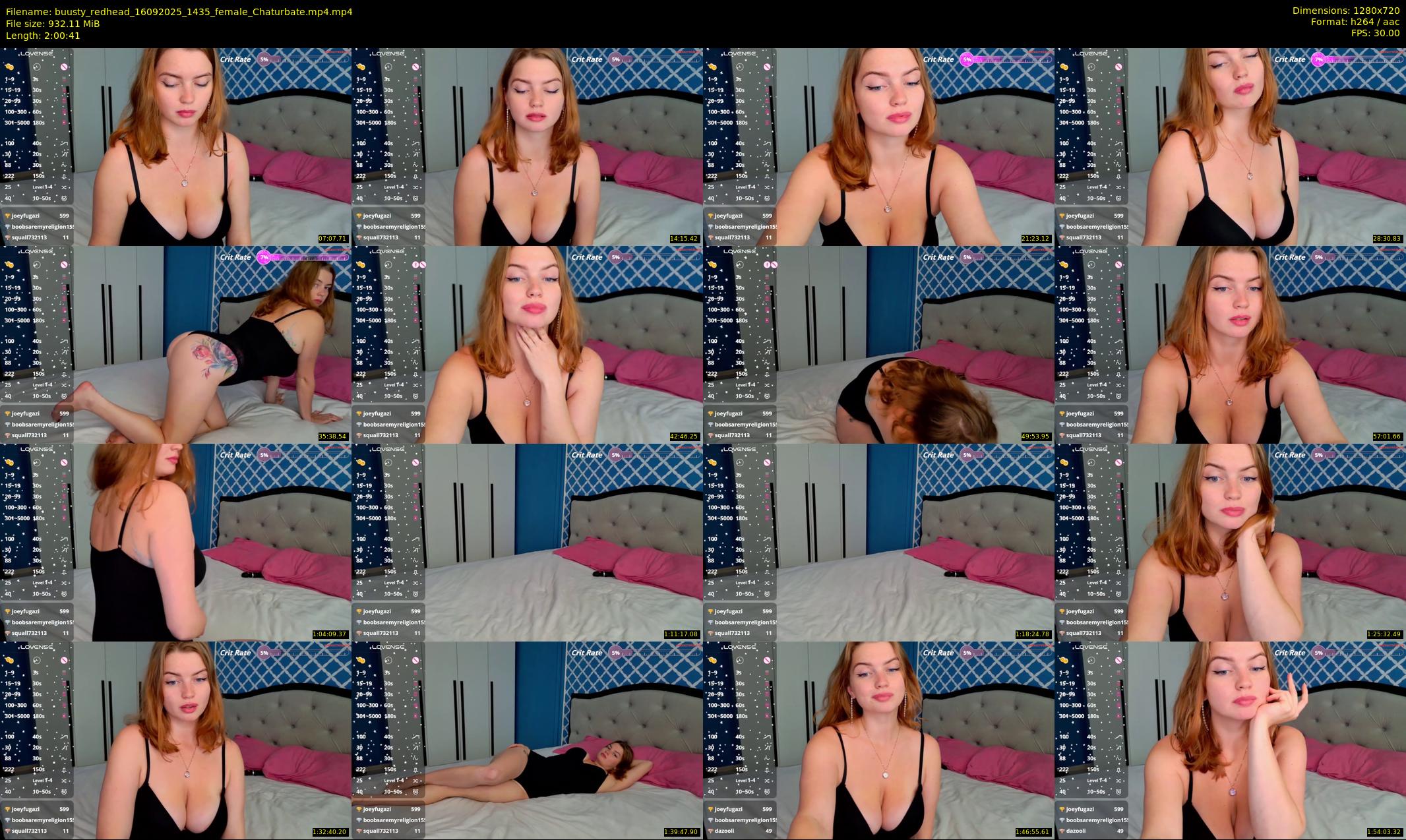 buusty_redhead — 121 minute Chaturbate female cam show recording, 720p, Sep 16, 2025