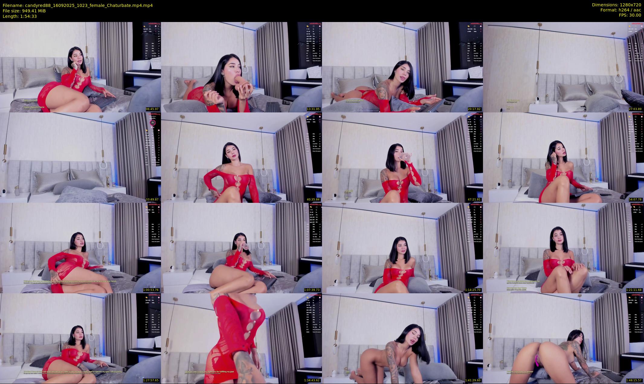 candyred88 — 115 minute Chaturbate female cam show recording, 720p, Sep 16, 2025