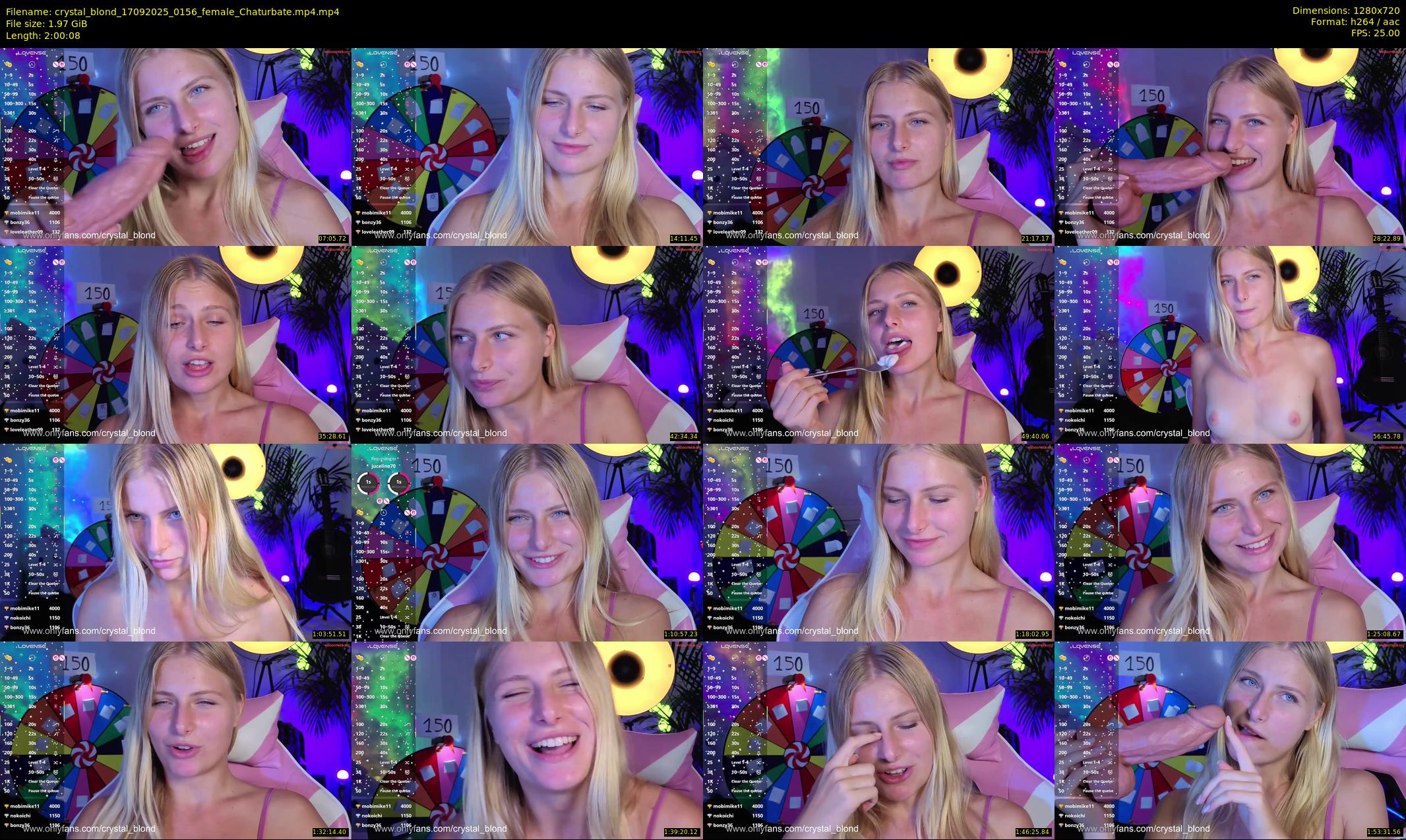 crystal_blond — 121 minute Chaturbate female cam show recording, 720p, Sep 17, 2025