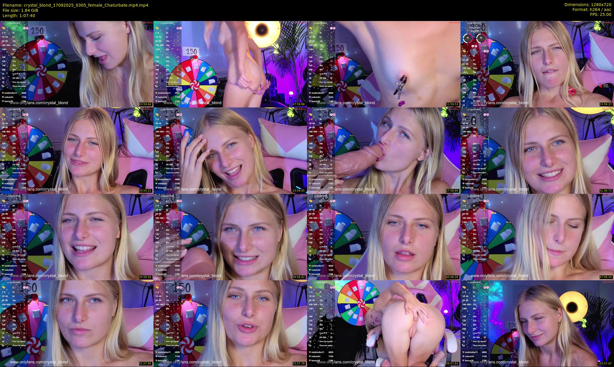 crystal_blond — 68 minute Chaturbate female cam show recording, 720p, Sep 17, 2025