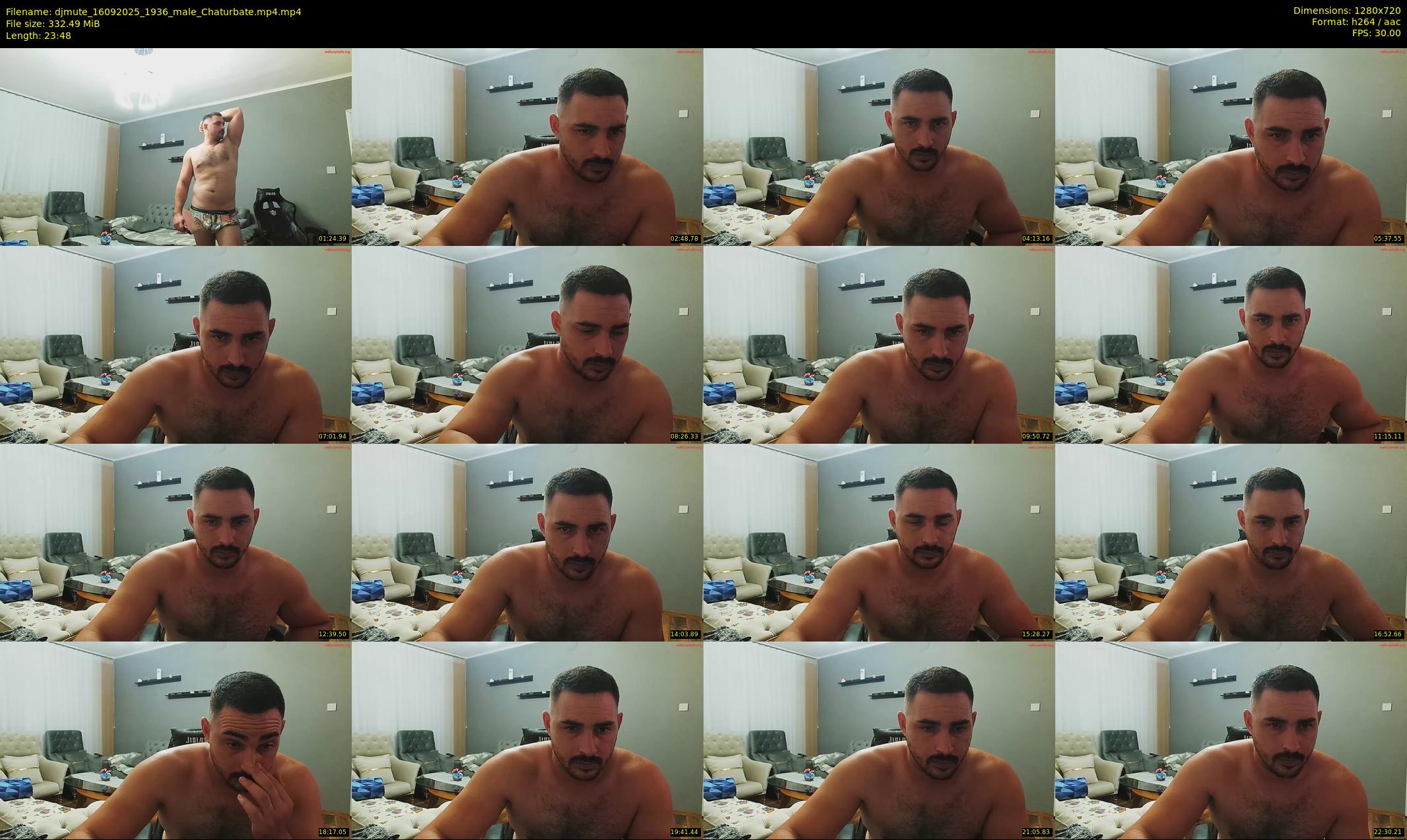 djmute — 24 minute Chaturbate male cam show recording, 720p, Sep 16, 2025