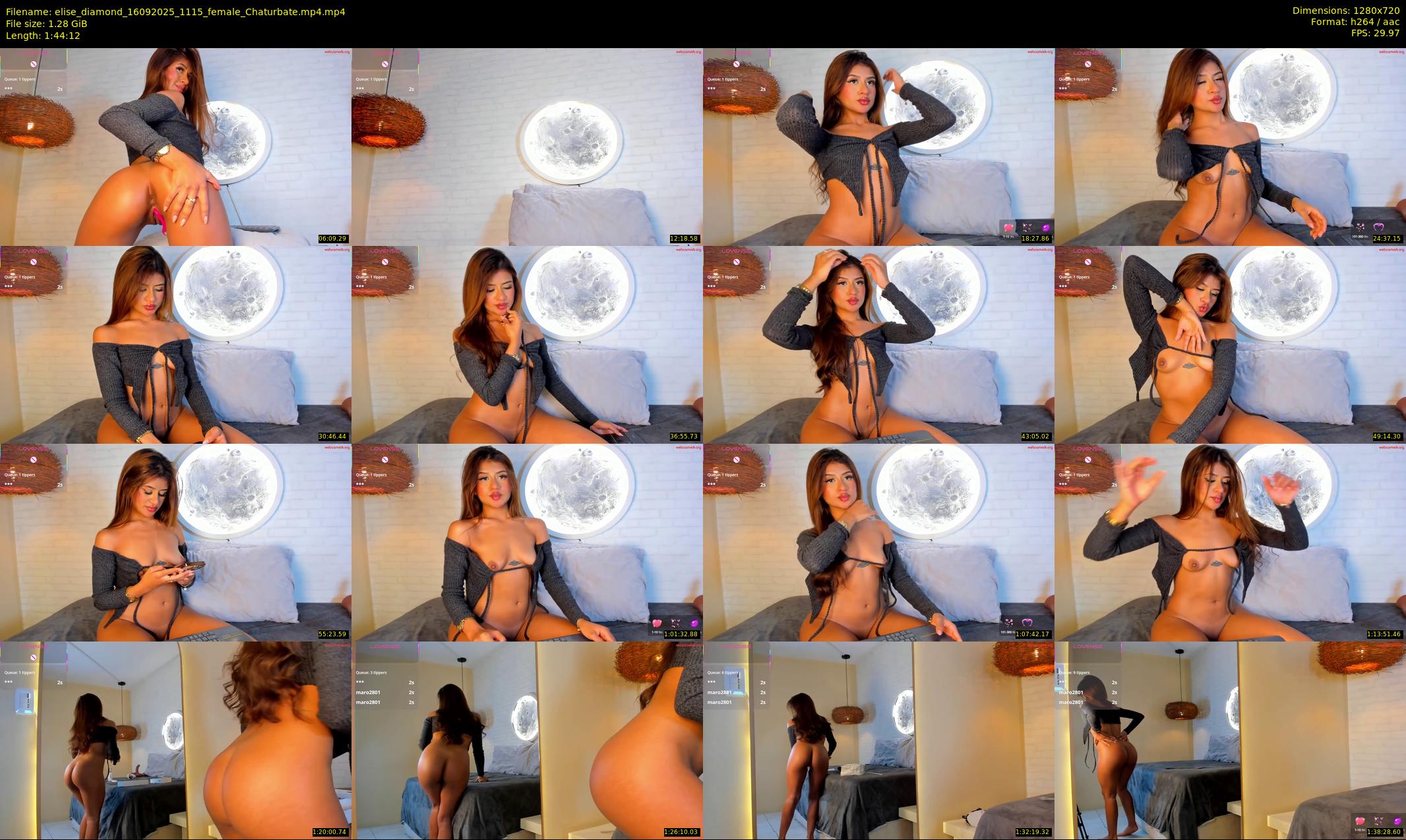 elise_diamond — 105 minute Chaturbate female cam show recording, 720p, Sep 16, 2025