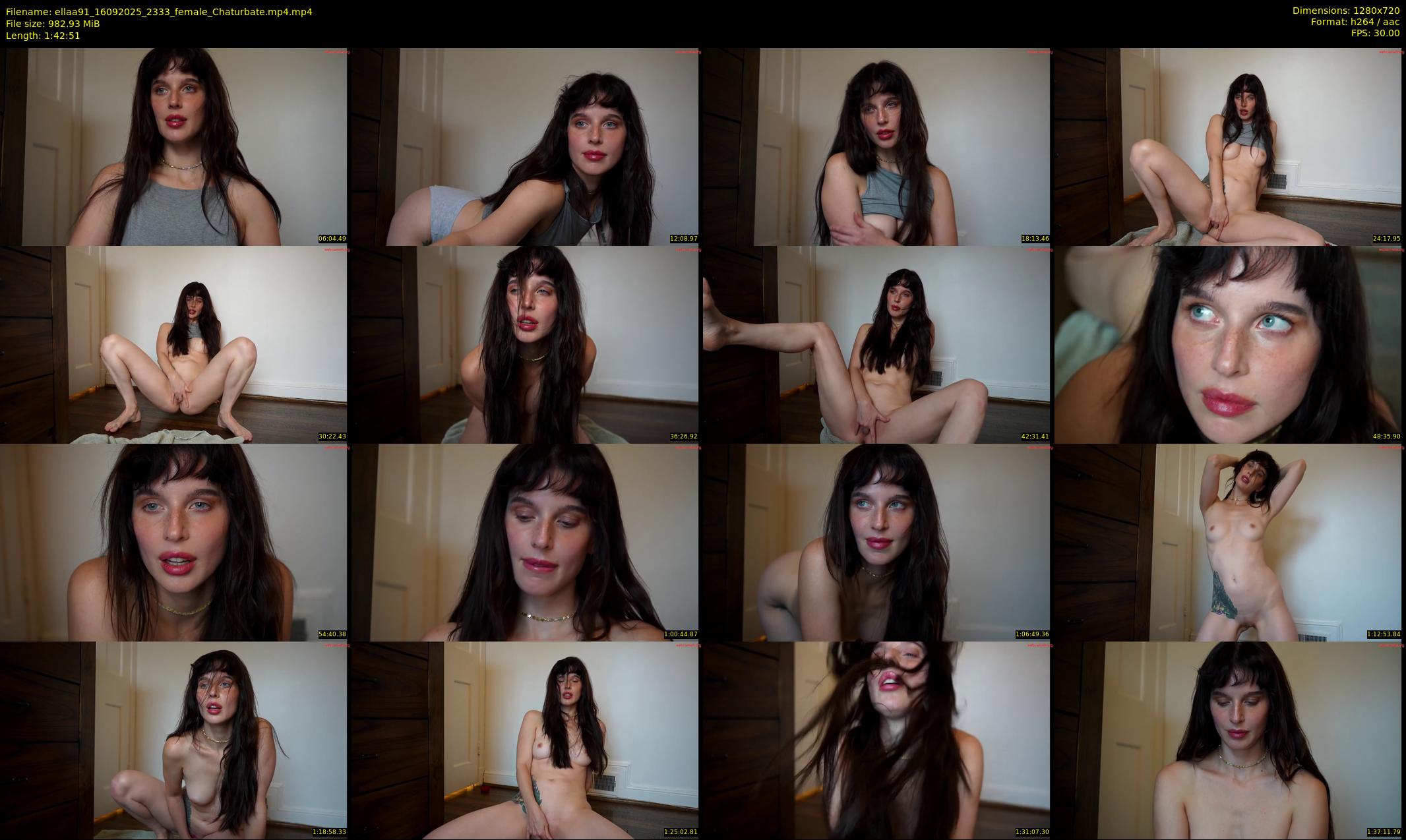 ellaa91 — 103 minute Chaturbate female cam show recording, 720p, Sep 16, 2025