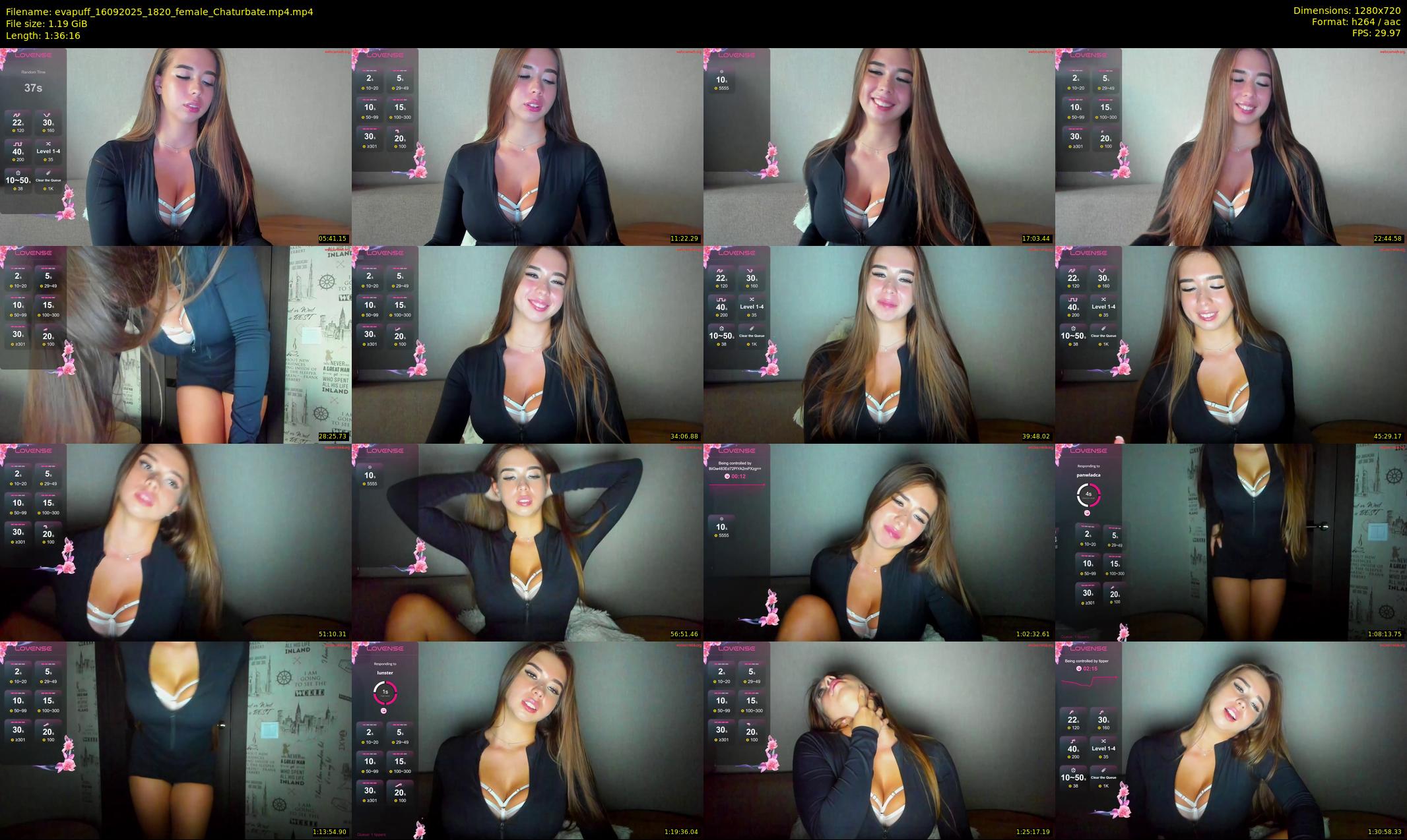 evapuff — 97 minute Chaturbate female cam show recording, 720p, Sep 16, 2025