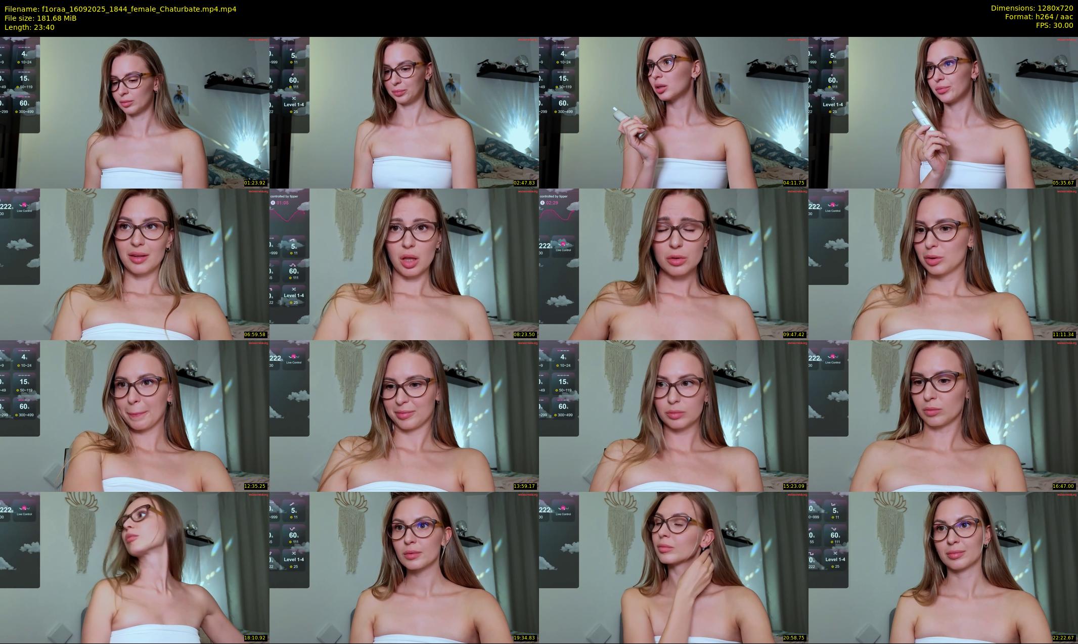 f1oraa — 24 minute Chaturbate female cam show recording, 720p, Sep 16, 2025