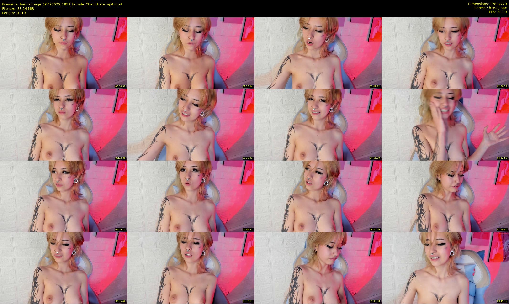hannahpage — 11 minute Chaturbate female cam show recording, 720p, Sep 16, 2025