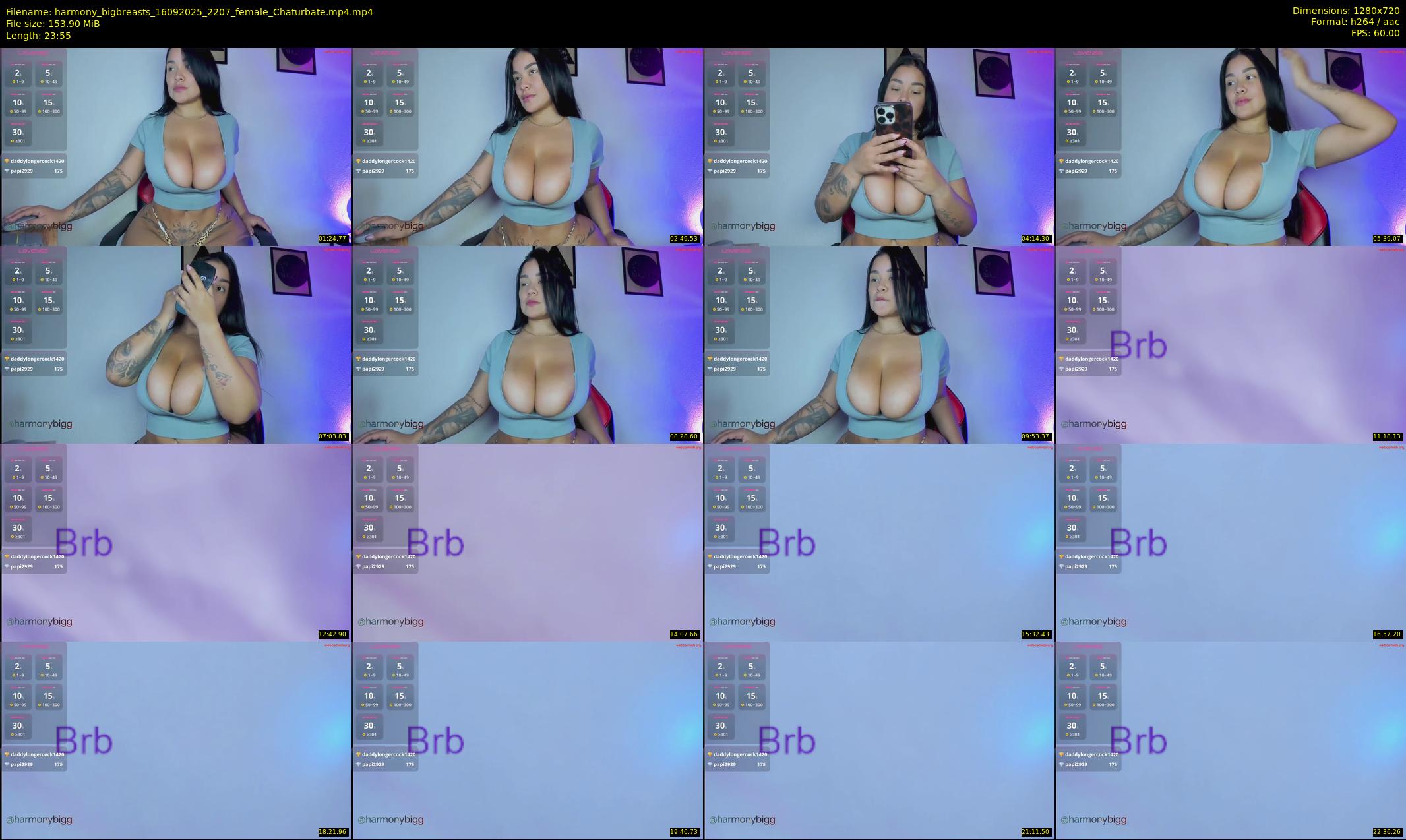 harmony_bigbreasts — 24 minute Chaturbate female cam show recording, 720p, Sep 16, 2025