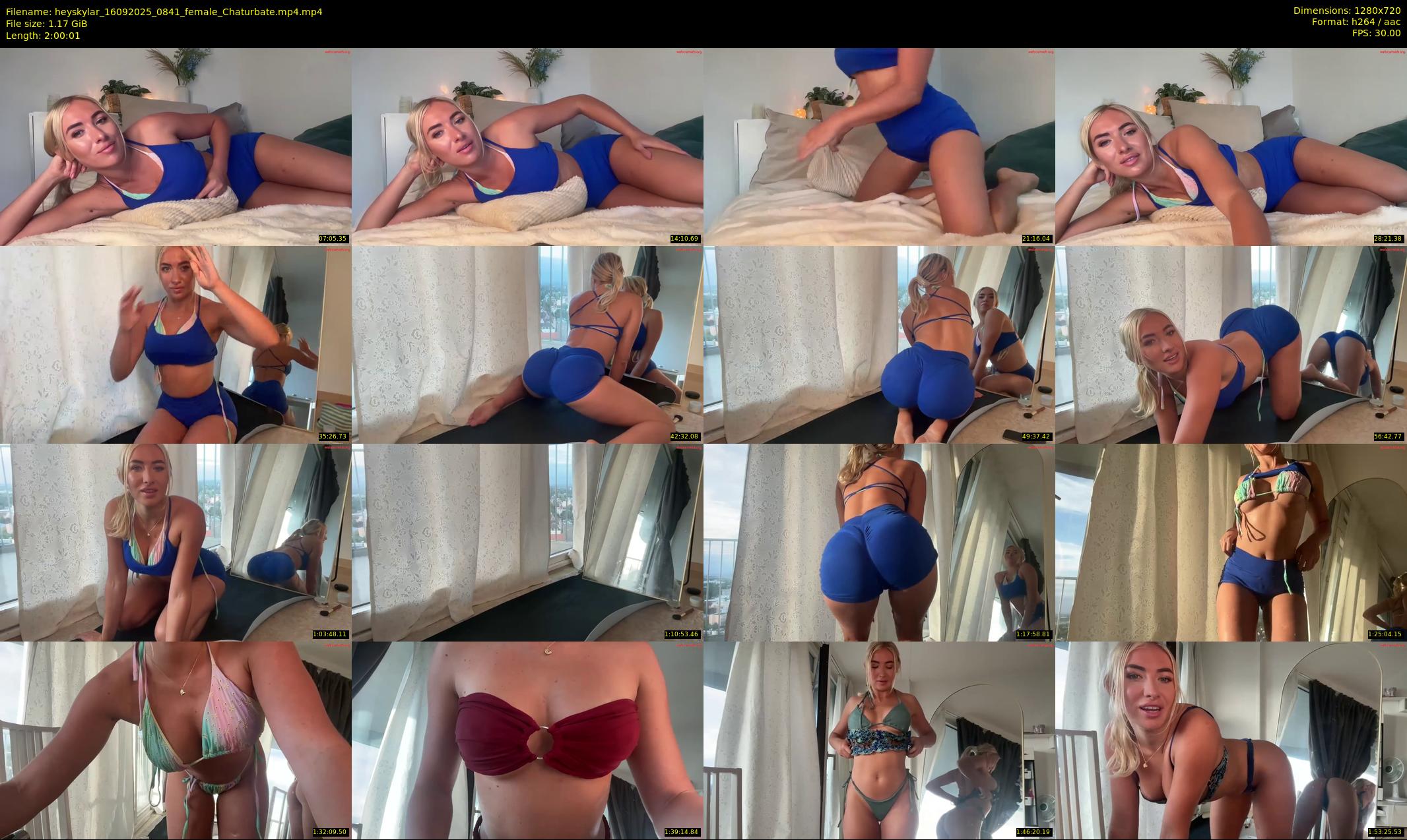 heyskylar — 121 minute Chaturbate female cam show recording, 720p, Sep 16, 2025