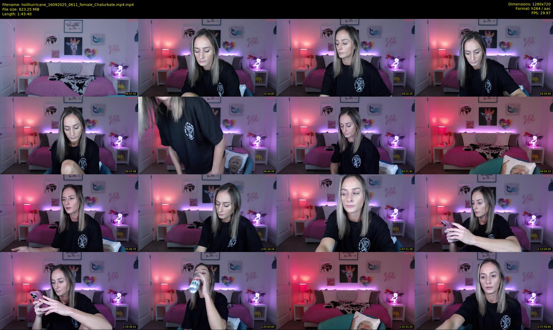 holihurricane — 104 minute Chaturbate female cam show recording, 720p, Sep 16, 2025