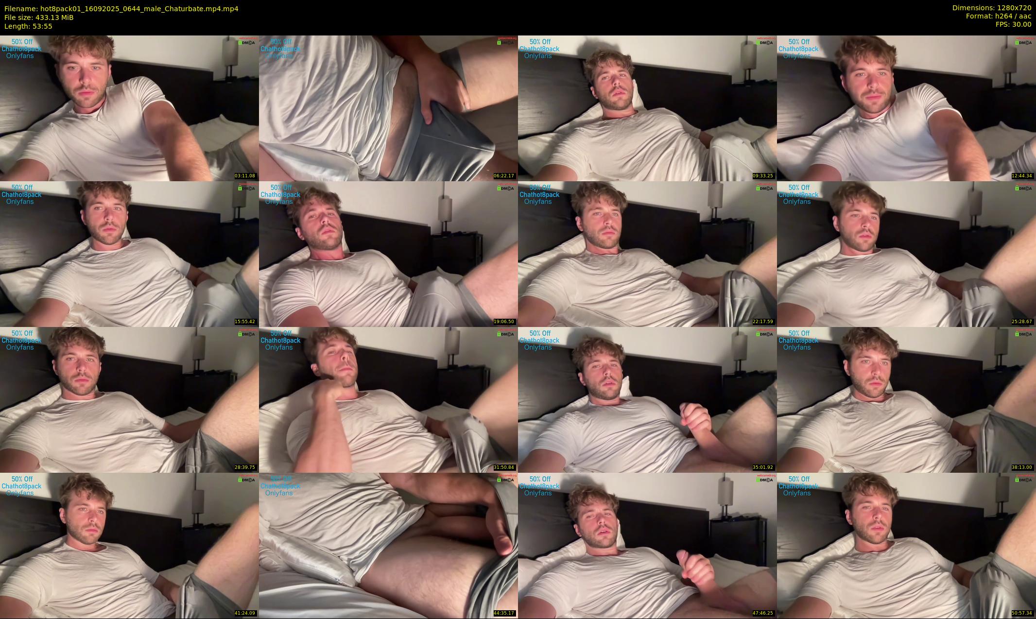 hot8pack01 — 54 minute Chaturbate male cam show recording, 720p, Sep 16, 2025