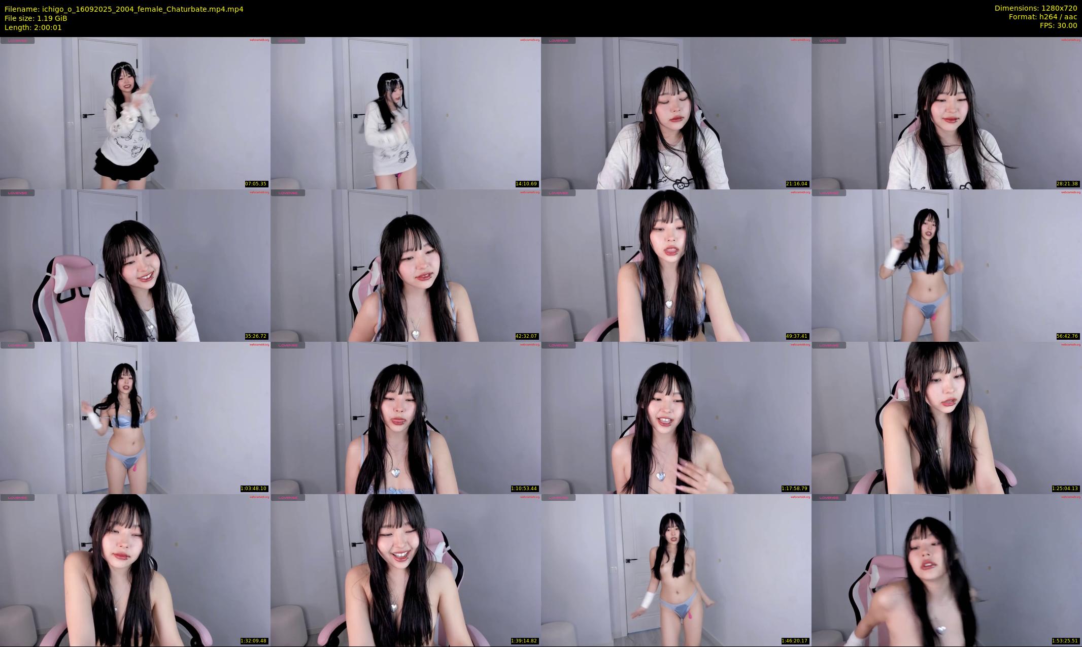 ichigo_o — 121 minute Chaturbate female cam show recording, 720p, Sep 16, 2025