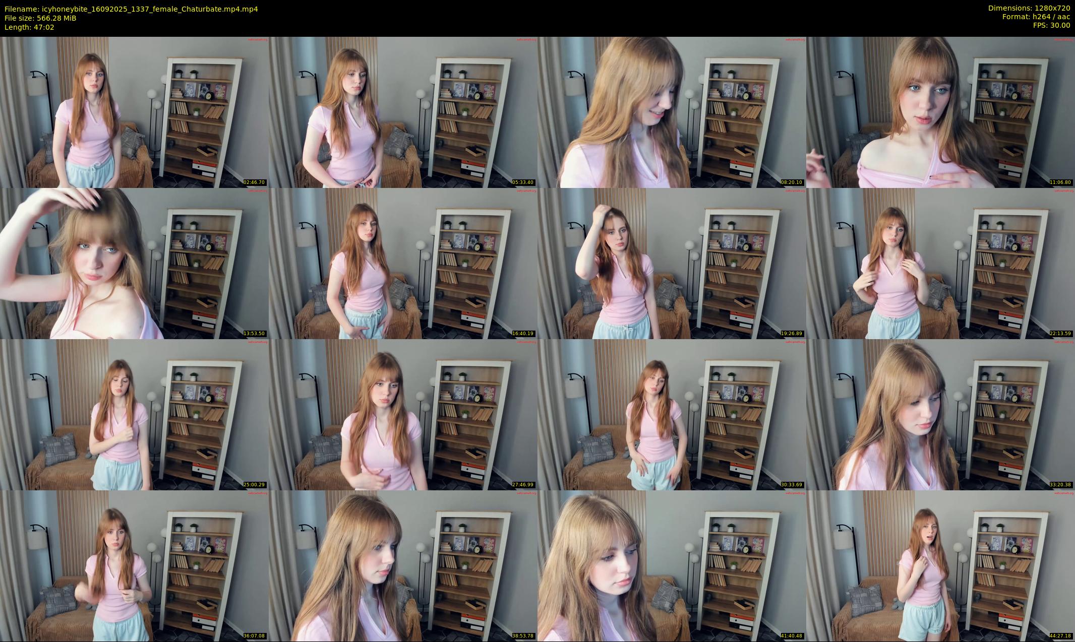 icyhoneybite — 48 minute Chaturbate female cam show recording, 720p, Sep 16, 2025