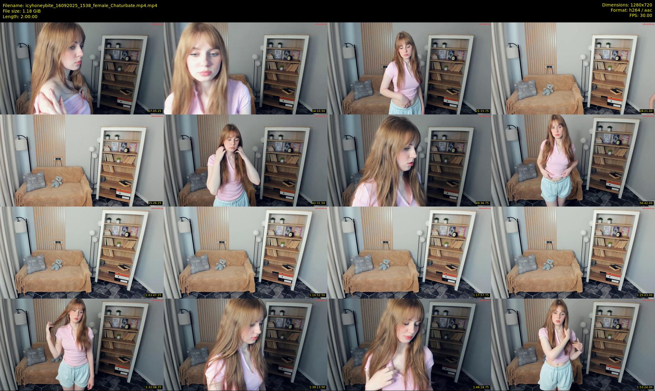icyhoneybite — 120 minute Chaturbate female cam show recording, 720p, Sep 16, 2025