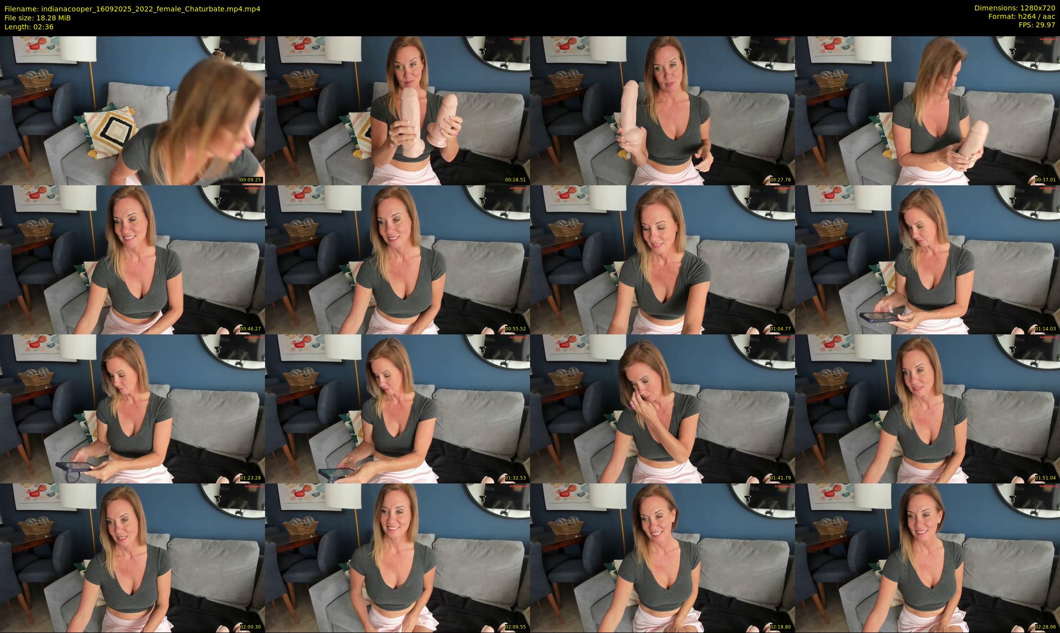 indianacooper — 3 minute Chaturbate female cam show recording, 720p, Sep 16, 2025