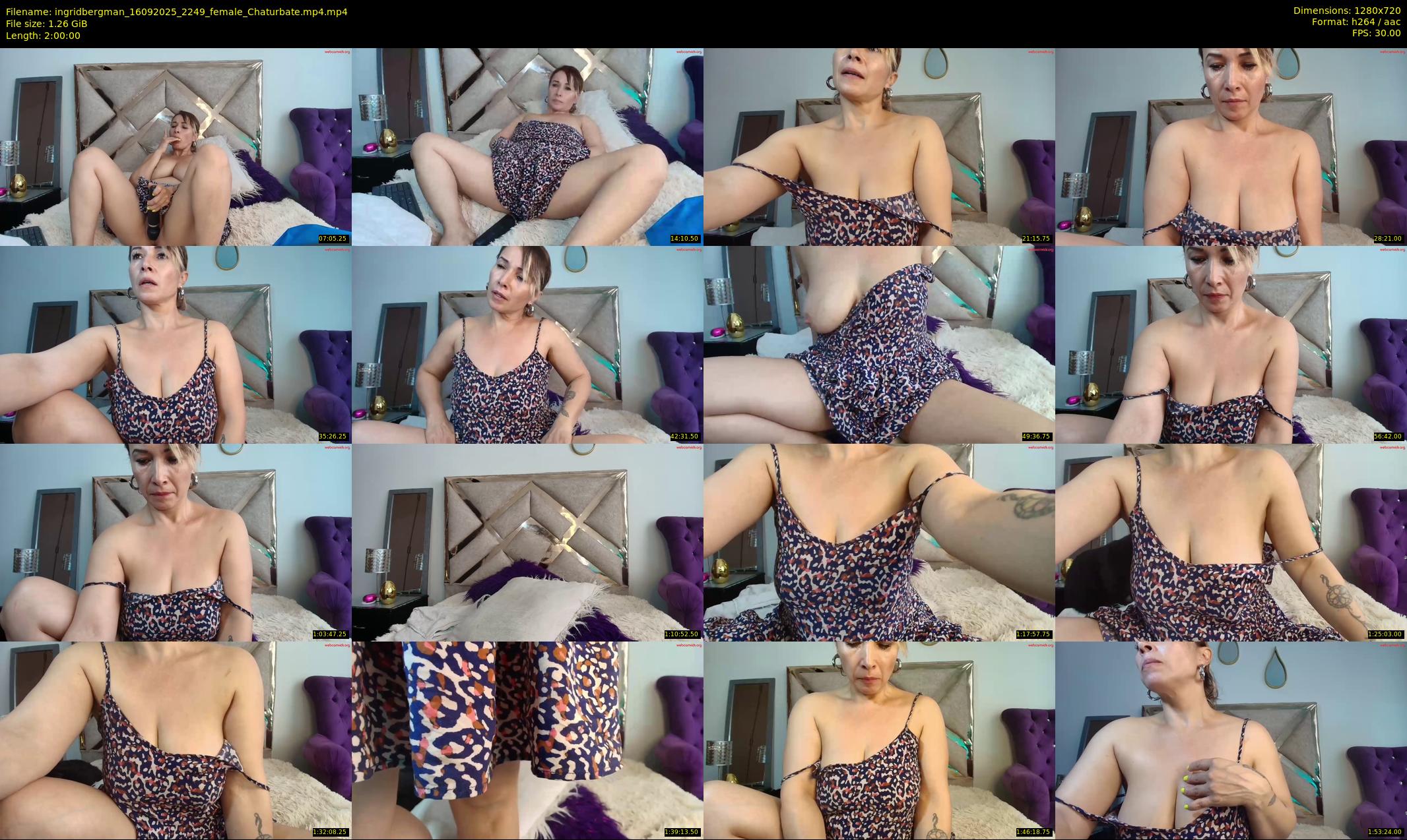 ingridbergman — 120 minute Chaturbate female cam show recording, 720p, Sep 16, 2025
