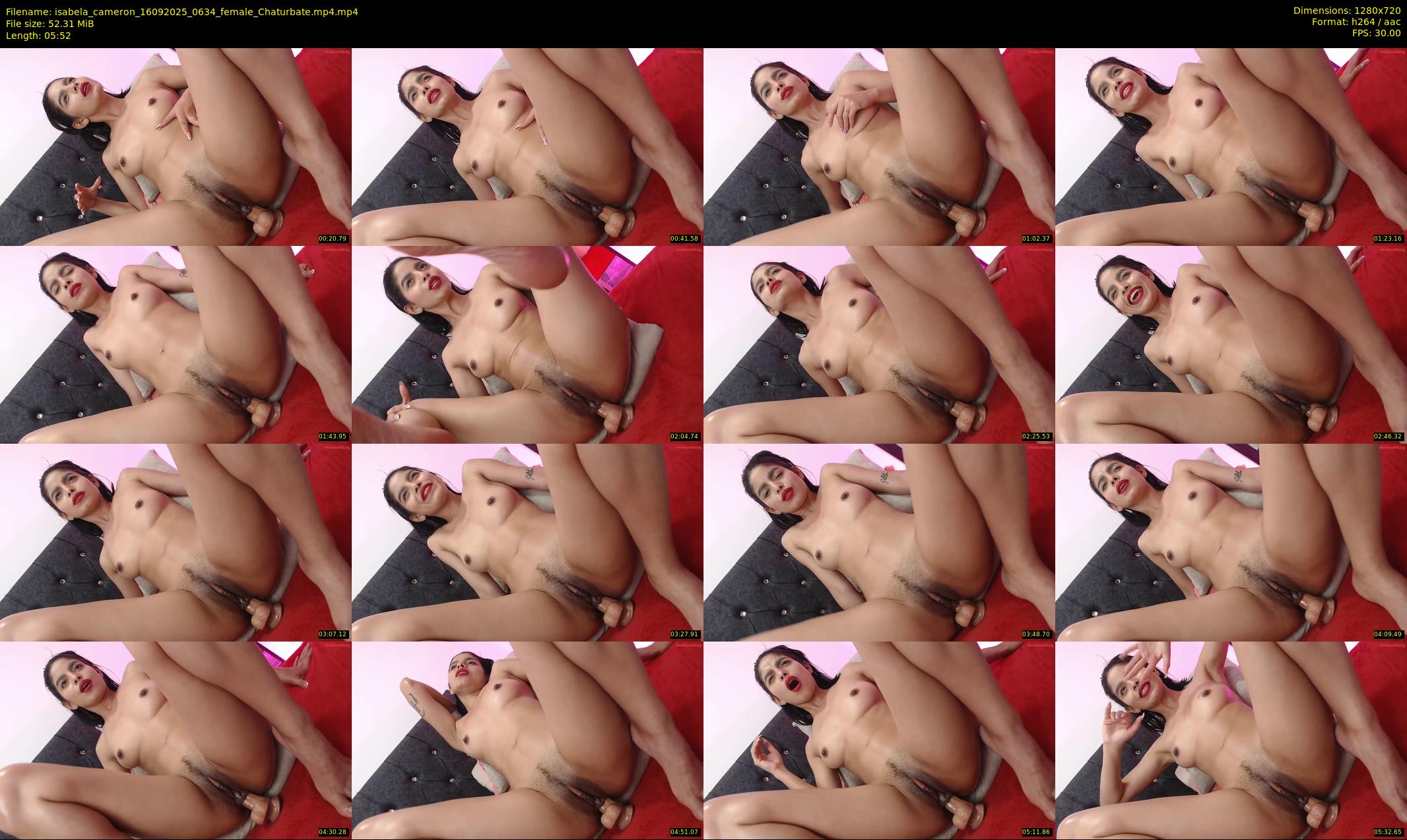 isabela_cameron — 6 minute Chaturbate female cam show recording, 720p, Sep 16, 2025