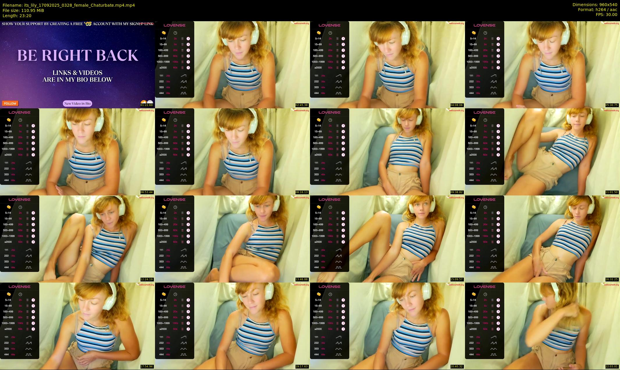 its_lily — 24 minute Chaturbate female cam show recording, 480p, Sep 17, 2025