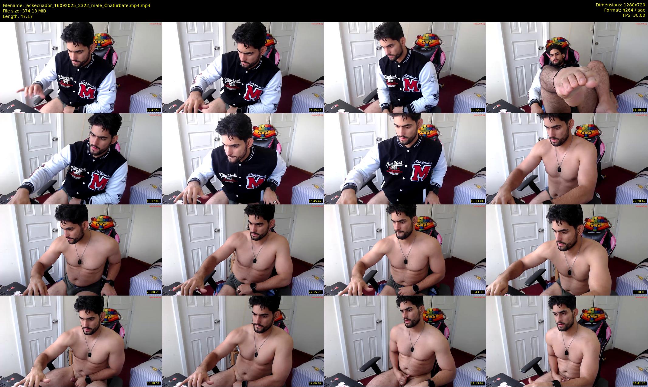jackecuador — 48 minute Chaturbate male cam show recording, 720p, Sep 16, 2025