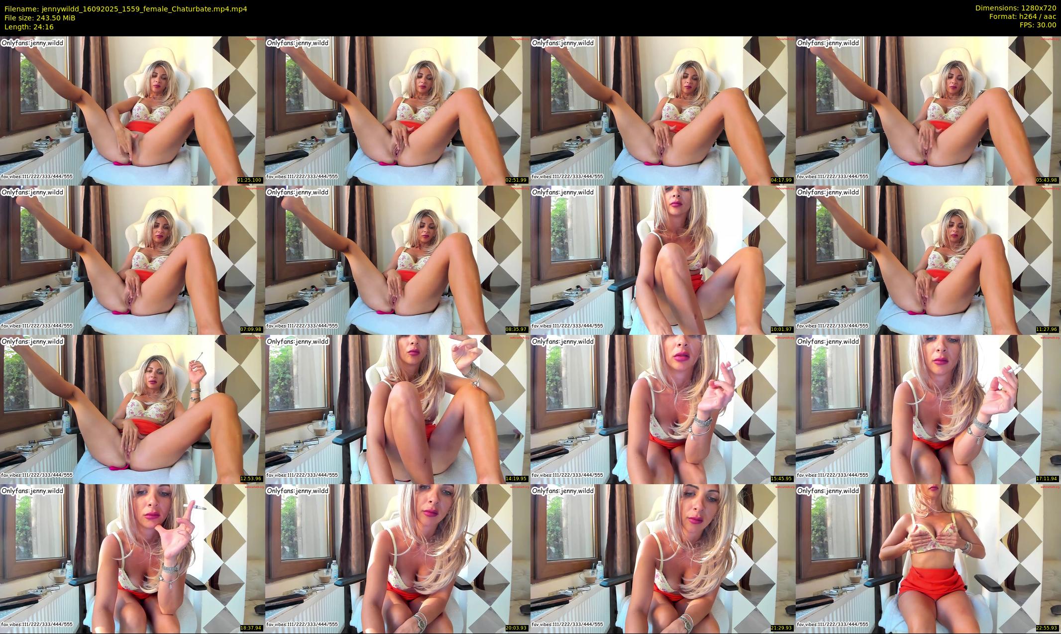 jennywildd — 25 minute Chaturbate female cam show recording, 720p, Sep 16, 2025