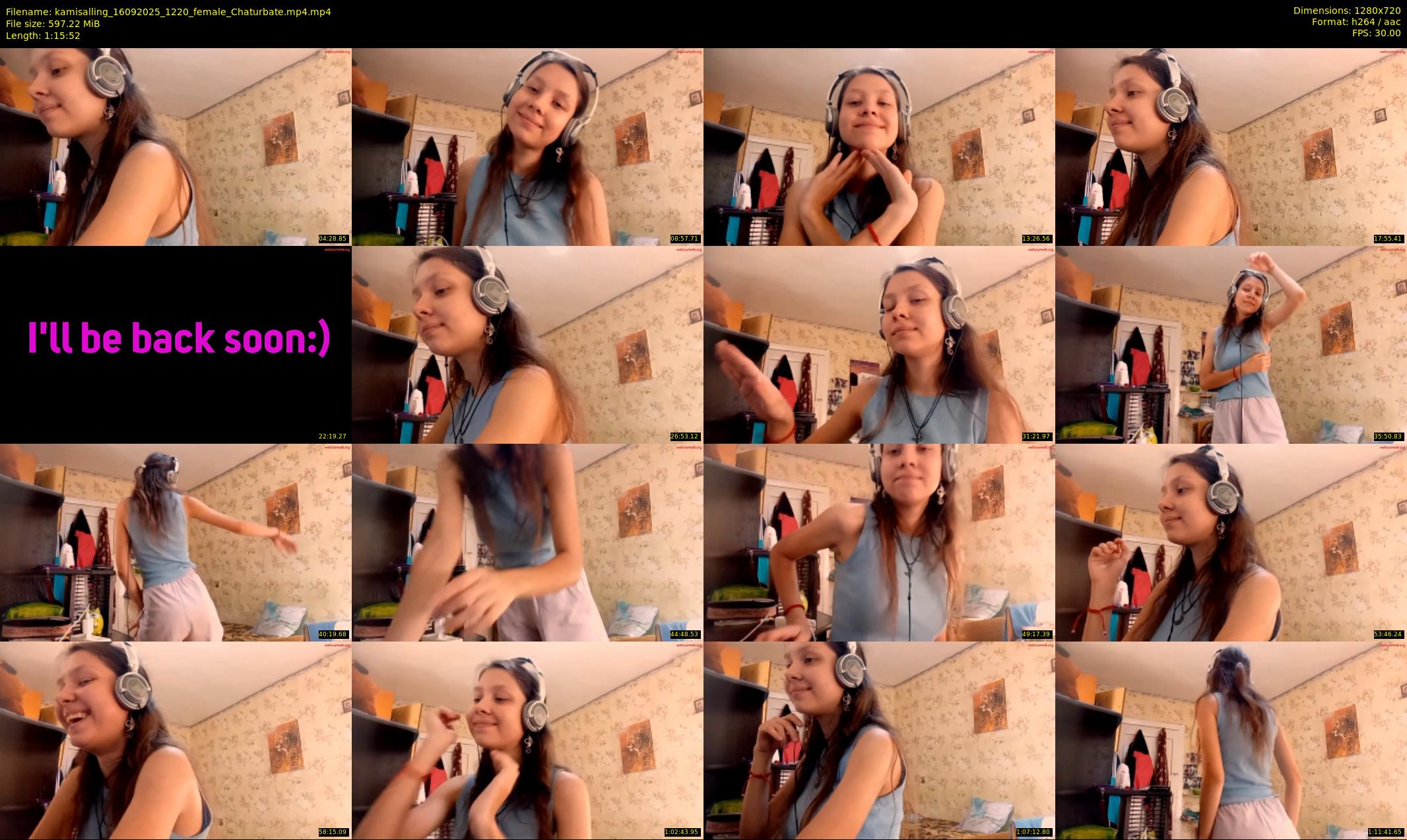 kamisalling — 76 minute Chaturbate female cam show recording, 720p, Sep 16, 2025