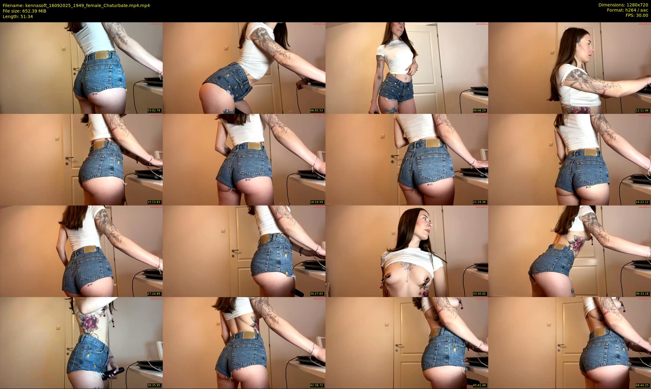 kennasoft — 52 minute Chaturbate female cam show recording, 720p, Sep 16, 2025