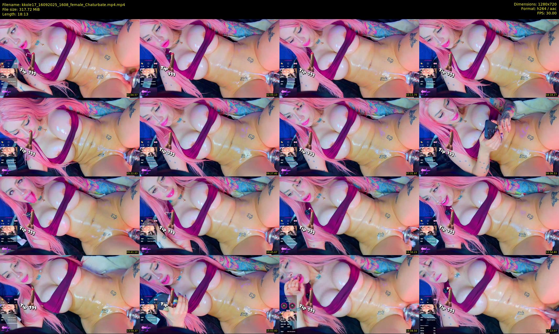 kkole17 — 19 minute Chaturbate female cam show recording, 720p, Sep 16, 2025