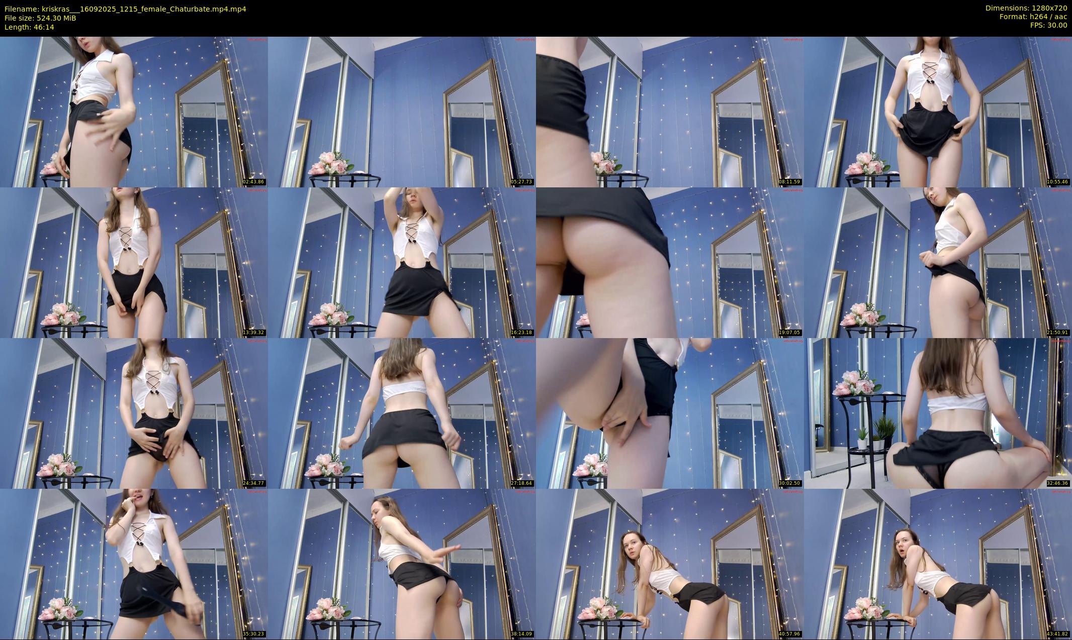 kriskras__ — 47 minute Chaturbate female cam show recording, 720p, Sep 16, 2025