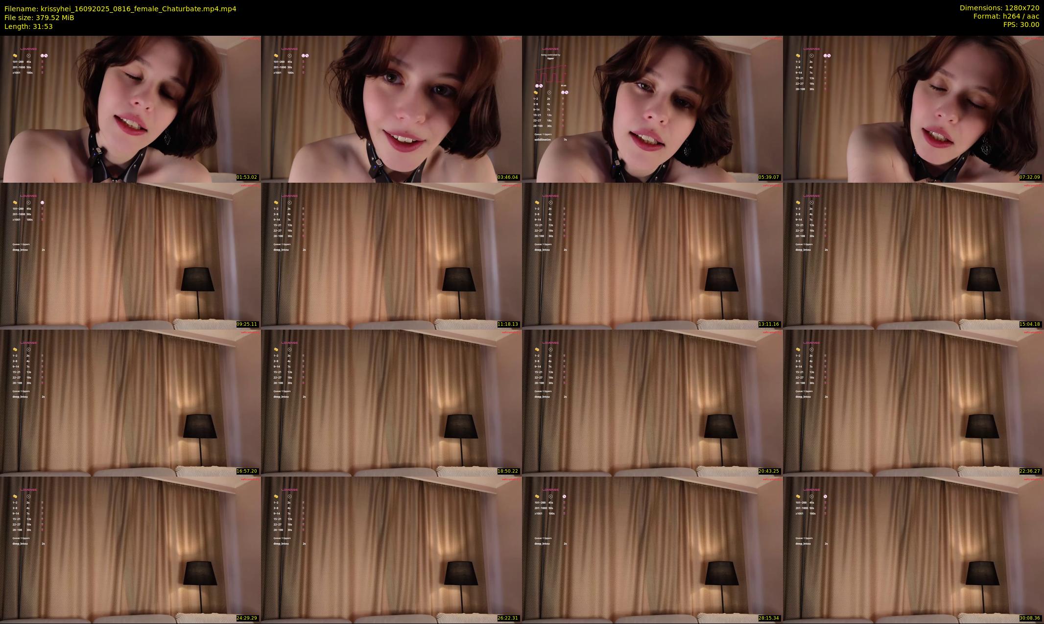 krissyhei — 32 minute Chaturbate female cam show recording, 720p, Sep 16, 2025