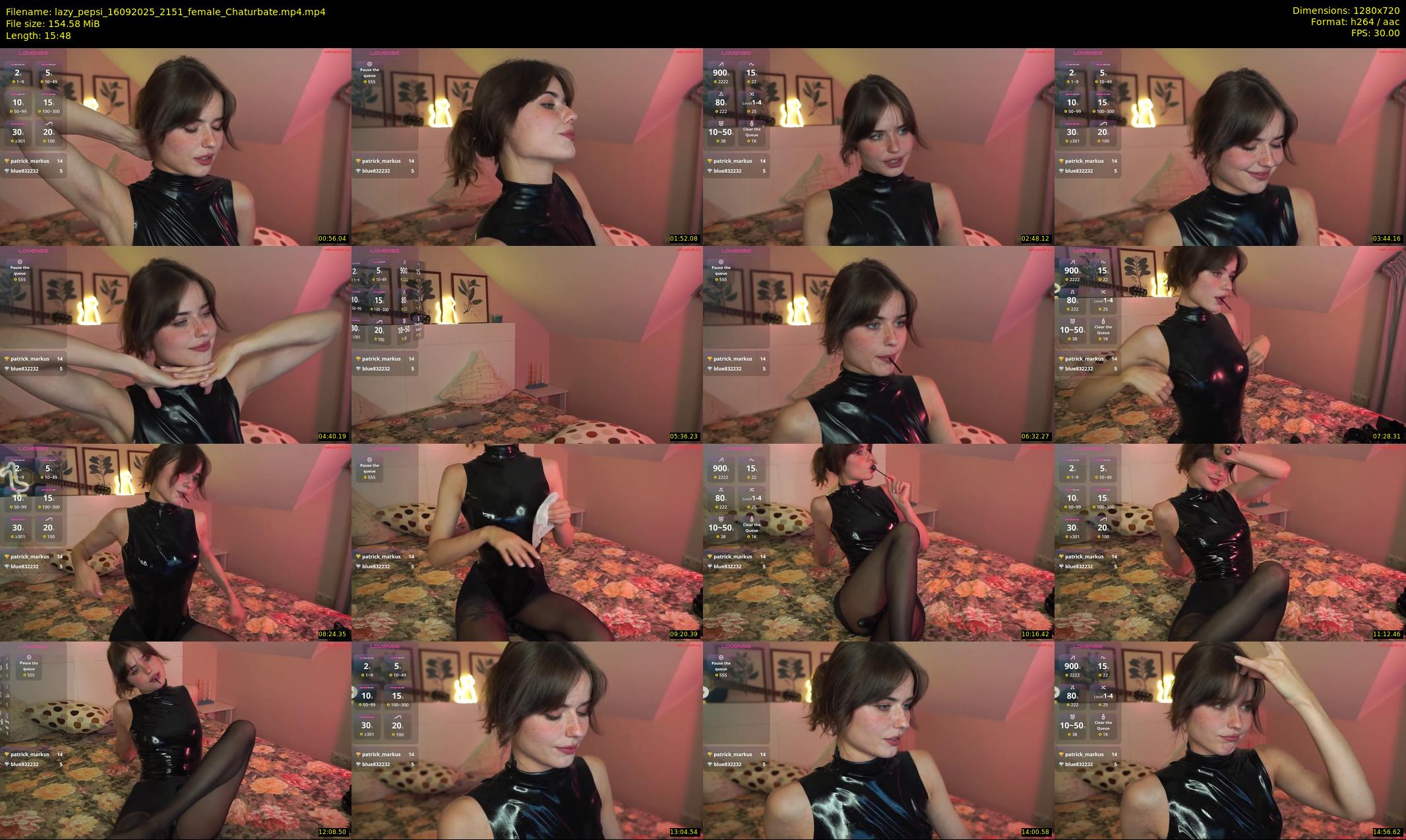 lazy_pepsi — 16 minute Chaturbate female cam show recording, 720p, Sep 16, 2025