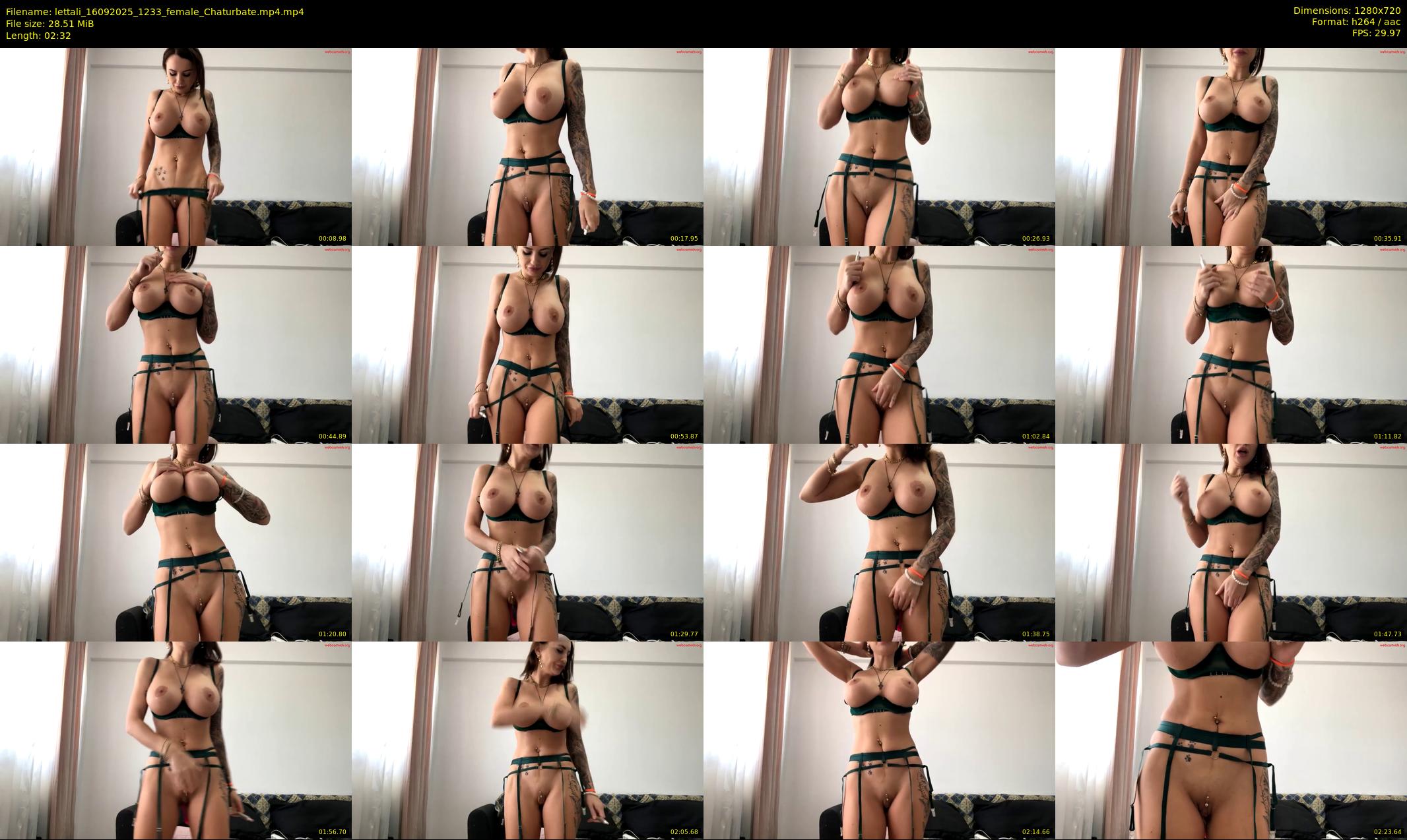 lettali — 3 minute Chaturbate female cam show recording, 720p, Sep 16, 2025