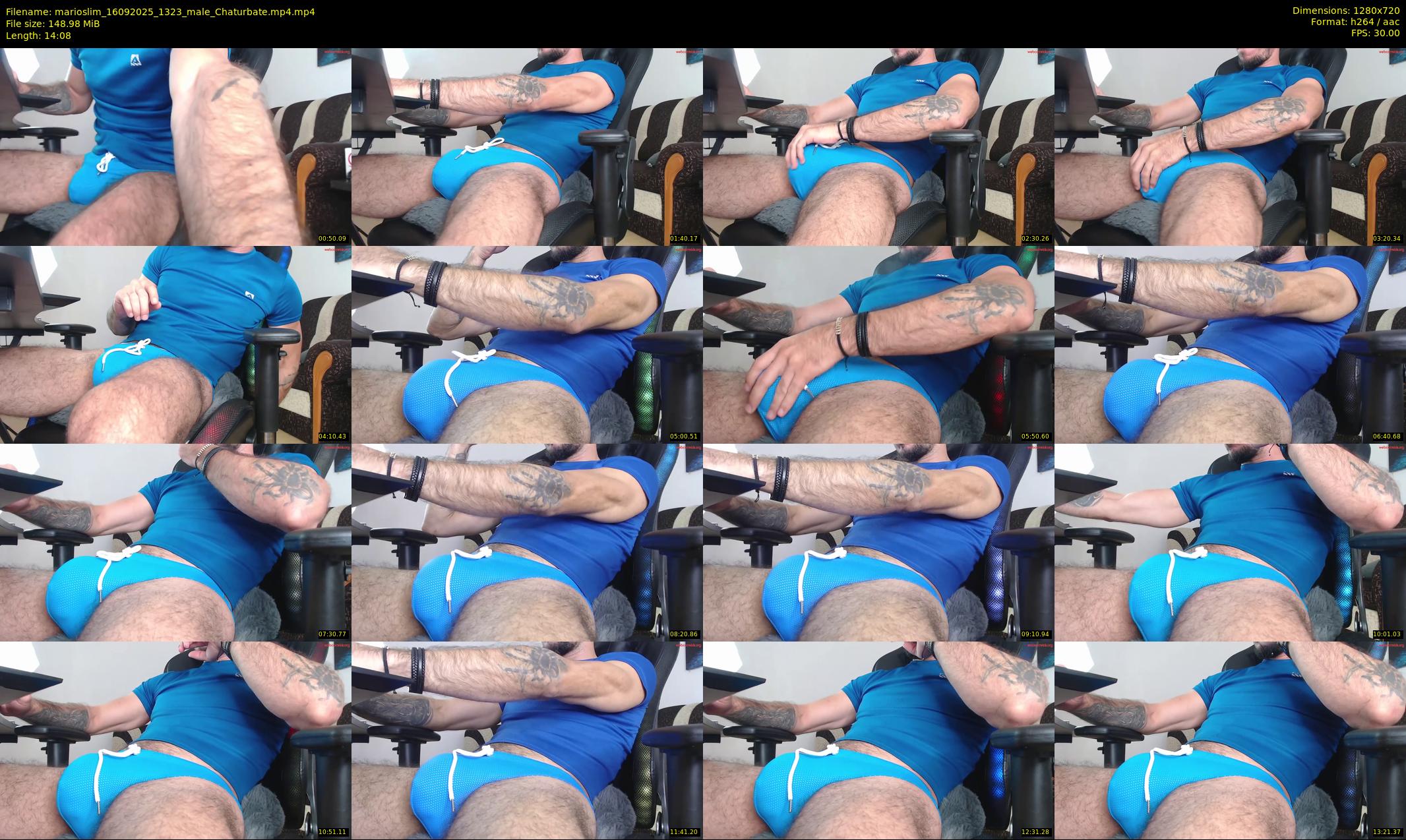 marioslim — 15 minute Chaturbate male cam show recording, 720p, Sep 16, 2025