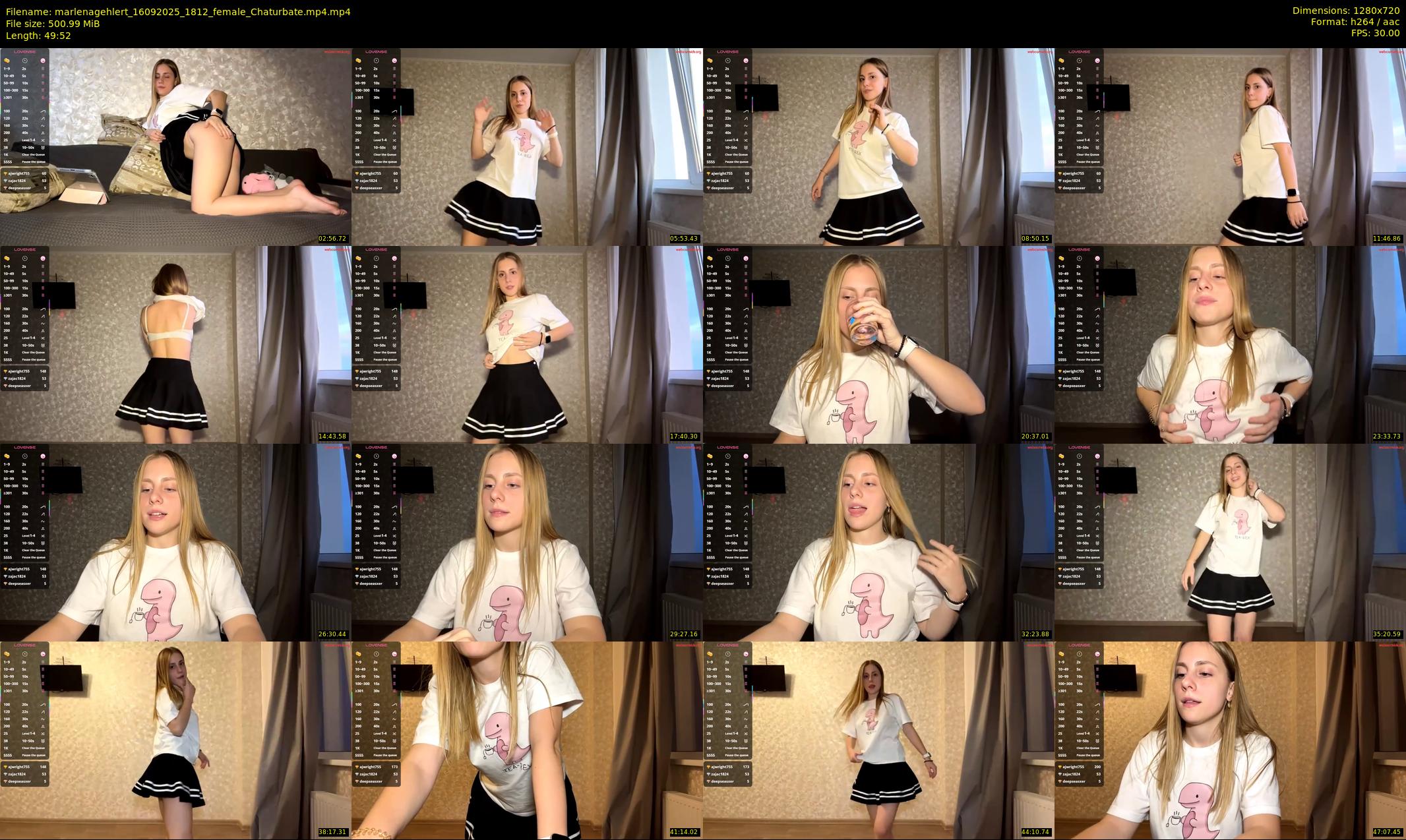 marlenagehlert — 50 minute Chaturbate female cam show recording, 720p, Sep 16, 2025