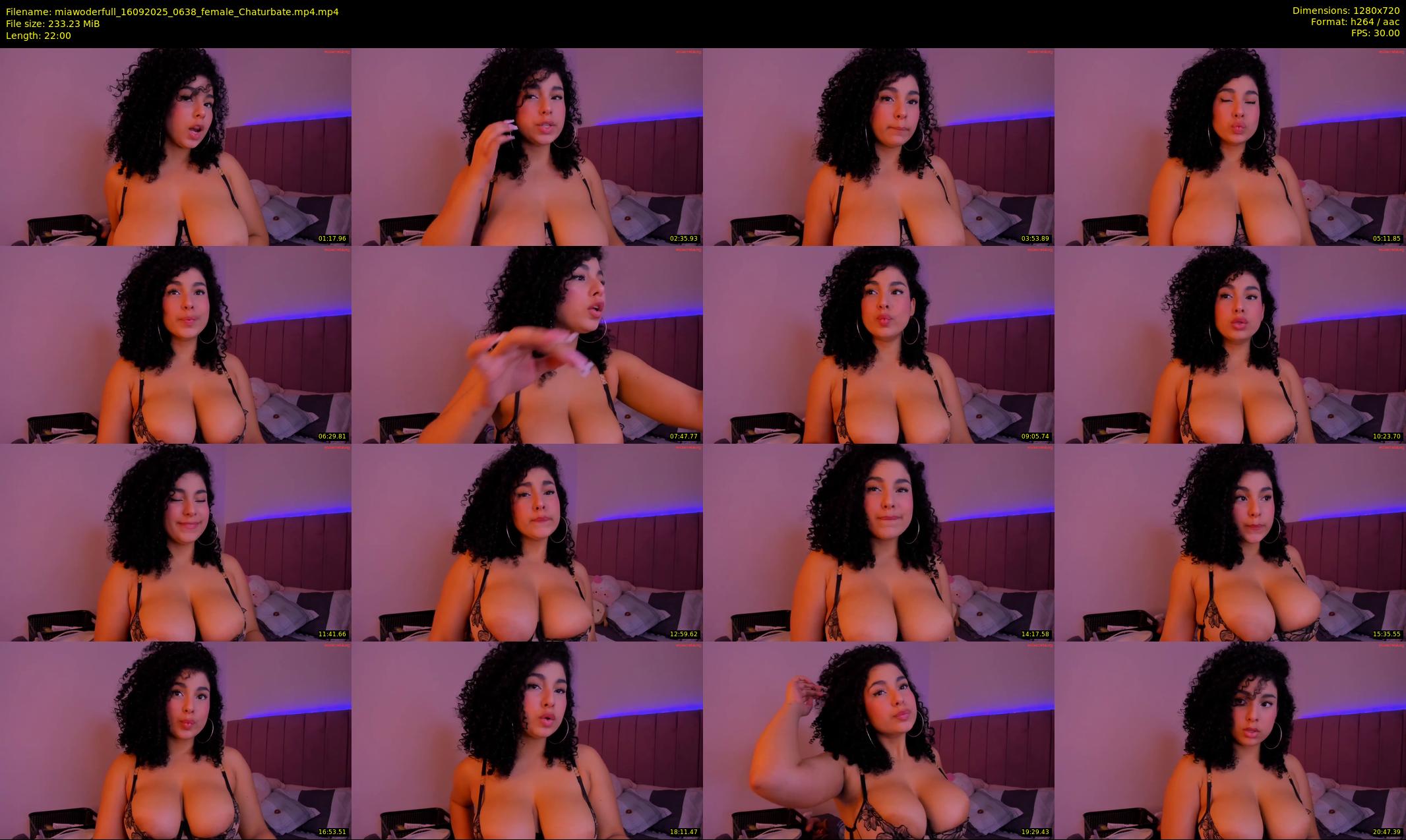 miawoderfull — 22 minute Chaturbate female cam show recording, 720p, Sep 16, 2025