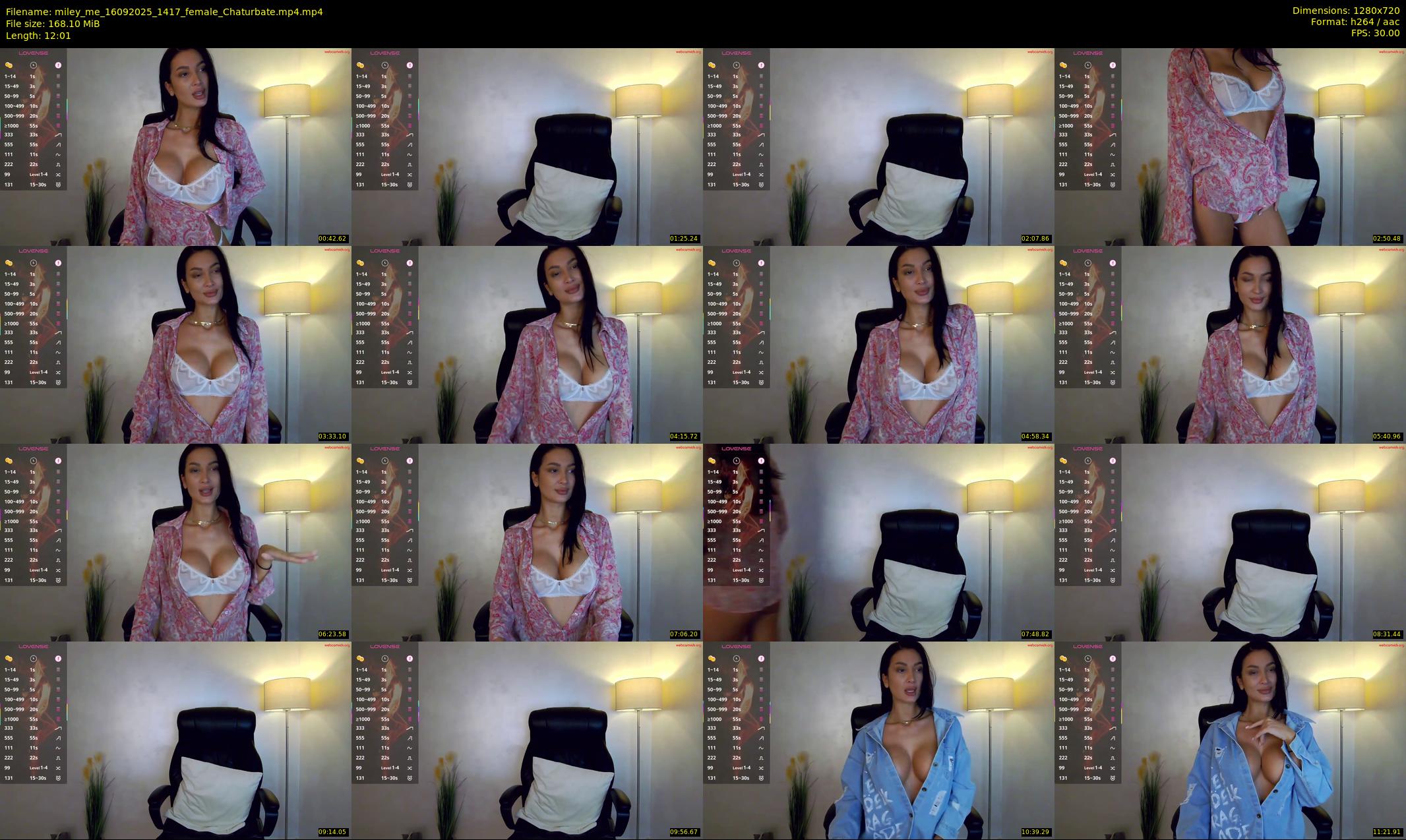 miley_me — 13 minute Chaturbate female cam show recording, 720p, Sep 16, 2025
