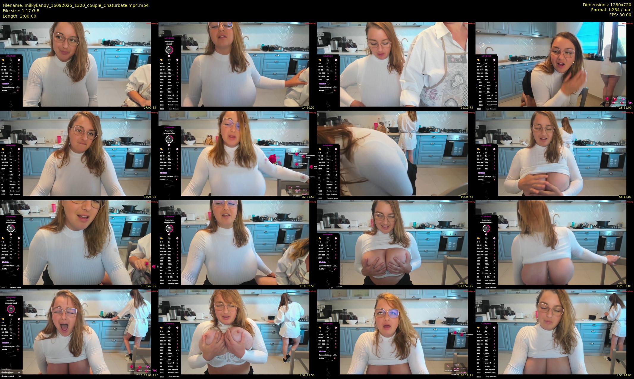 milkykandy — 120 minute Chaturbate female cam show recording, 720p, Sep 16, 2025