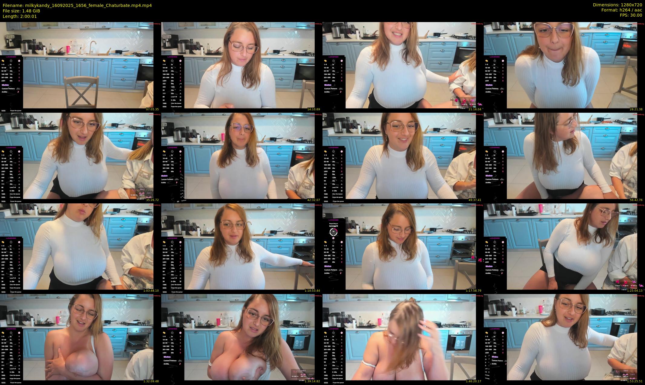 milkykandy — 121 minute Chaturbate female cam show recording, 720p, Sep 16, 2025