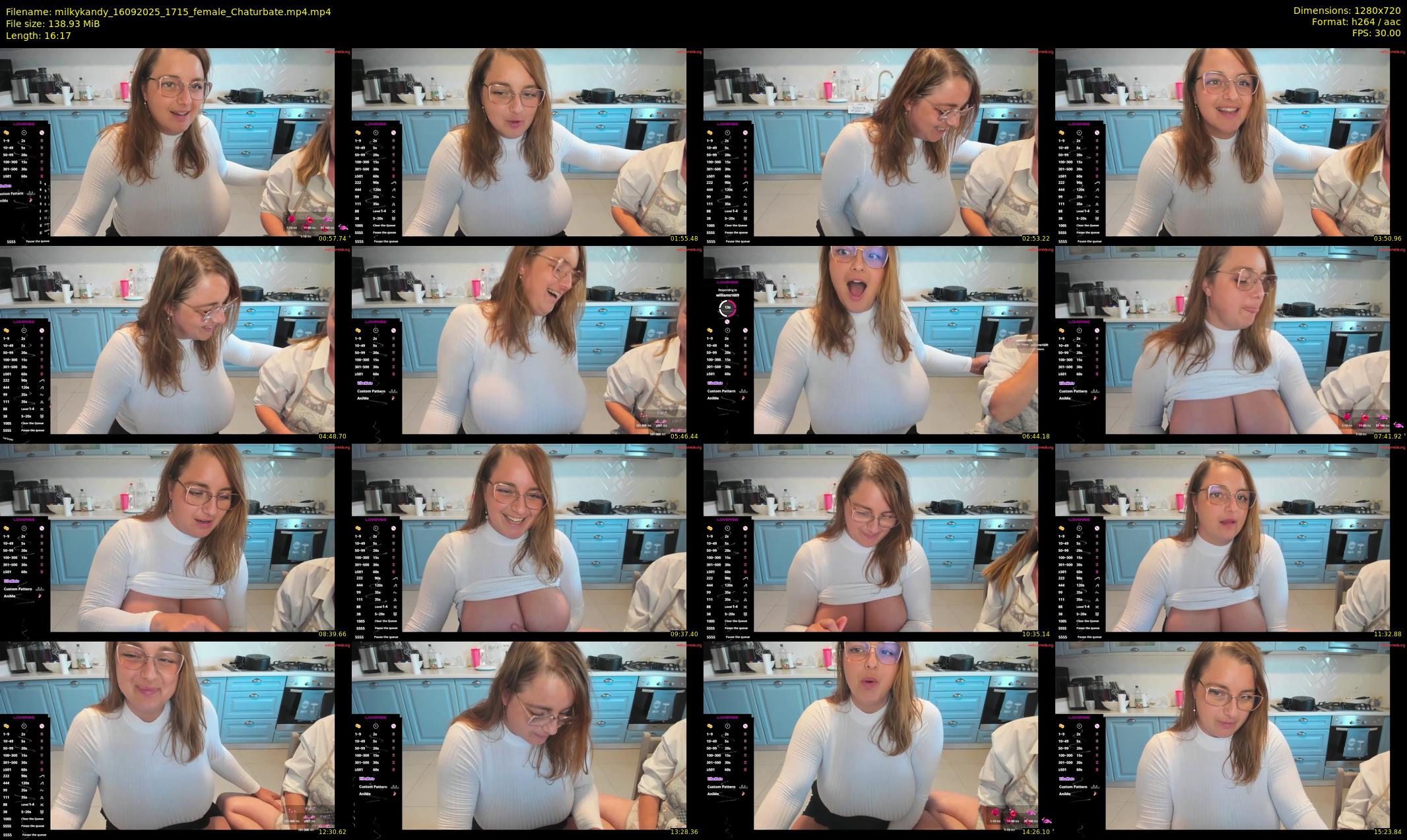 milkykandy — 17 minute Chaturbate female cam show recording, 720p, Sep 16, 2025