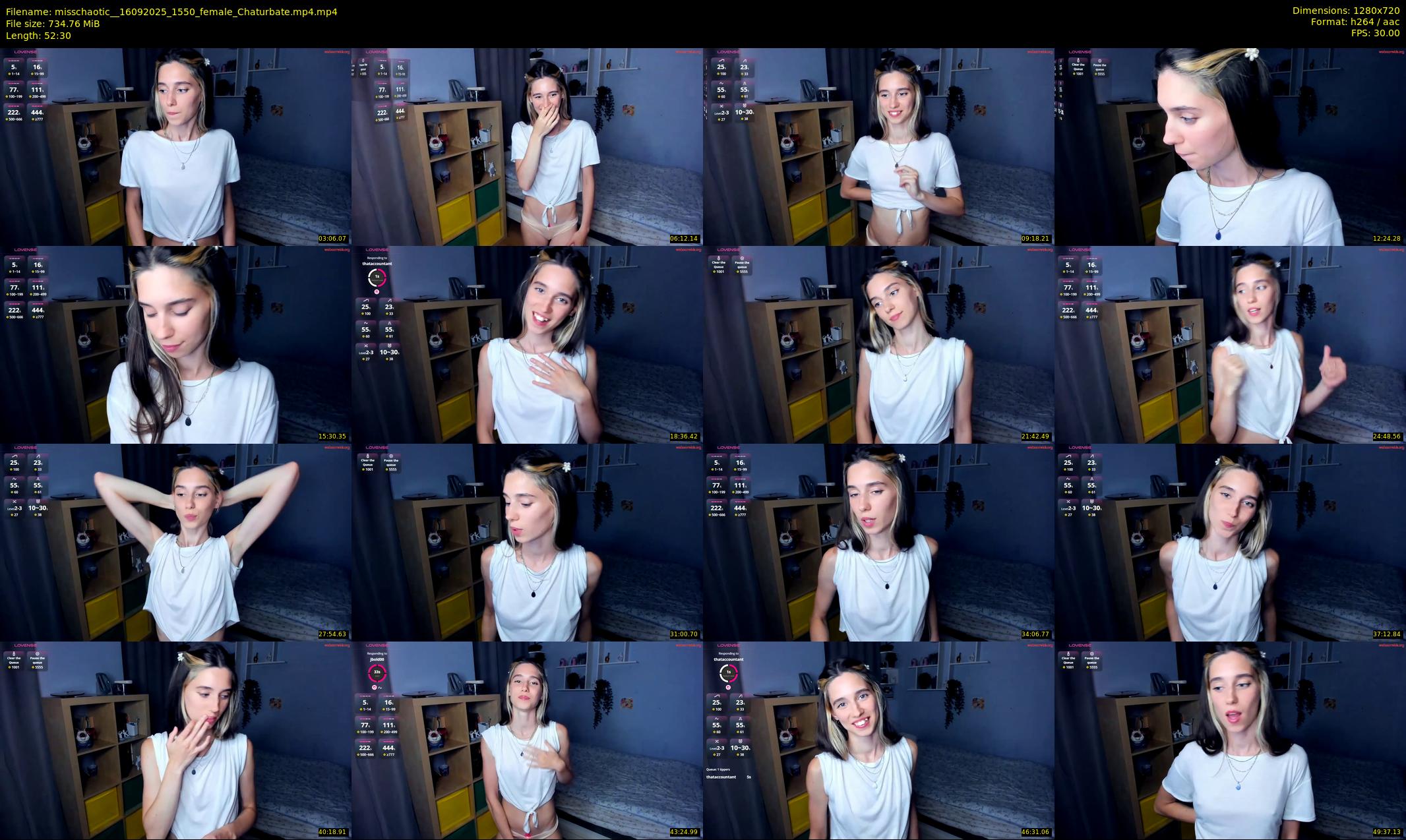 misschaotic_ — 53 minute Chaturbate female cam show recording, 720p, Sep 16, 2025