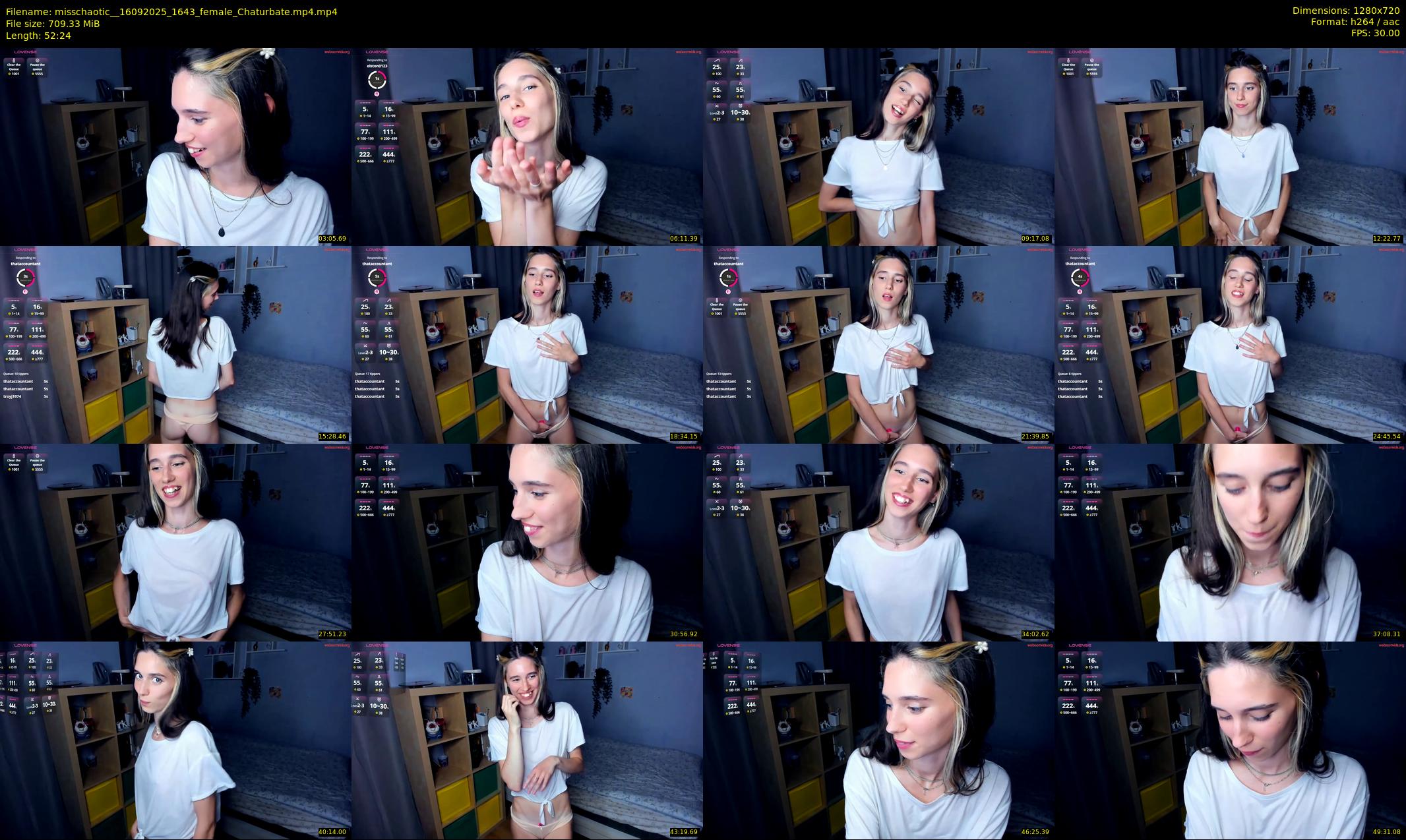 misschaotic_ — 53 minute Chaturbate female cam show recording, 720p, Sep 16, 2025