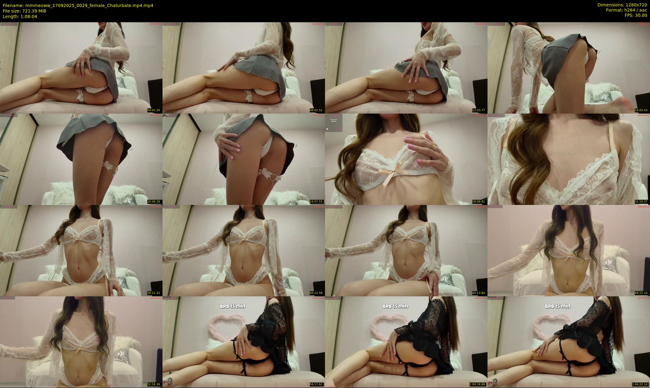mmmeoww — 69 minute Chaturbate female cam show recording, 720p, Sep 17, 2025