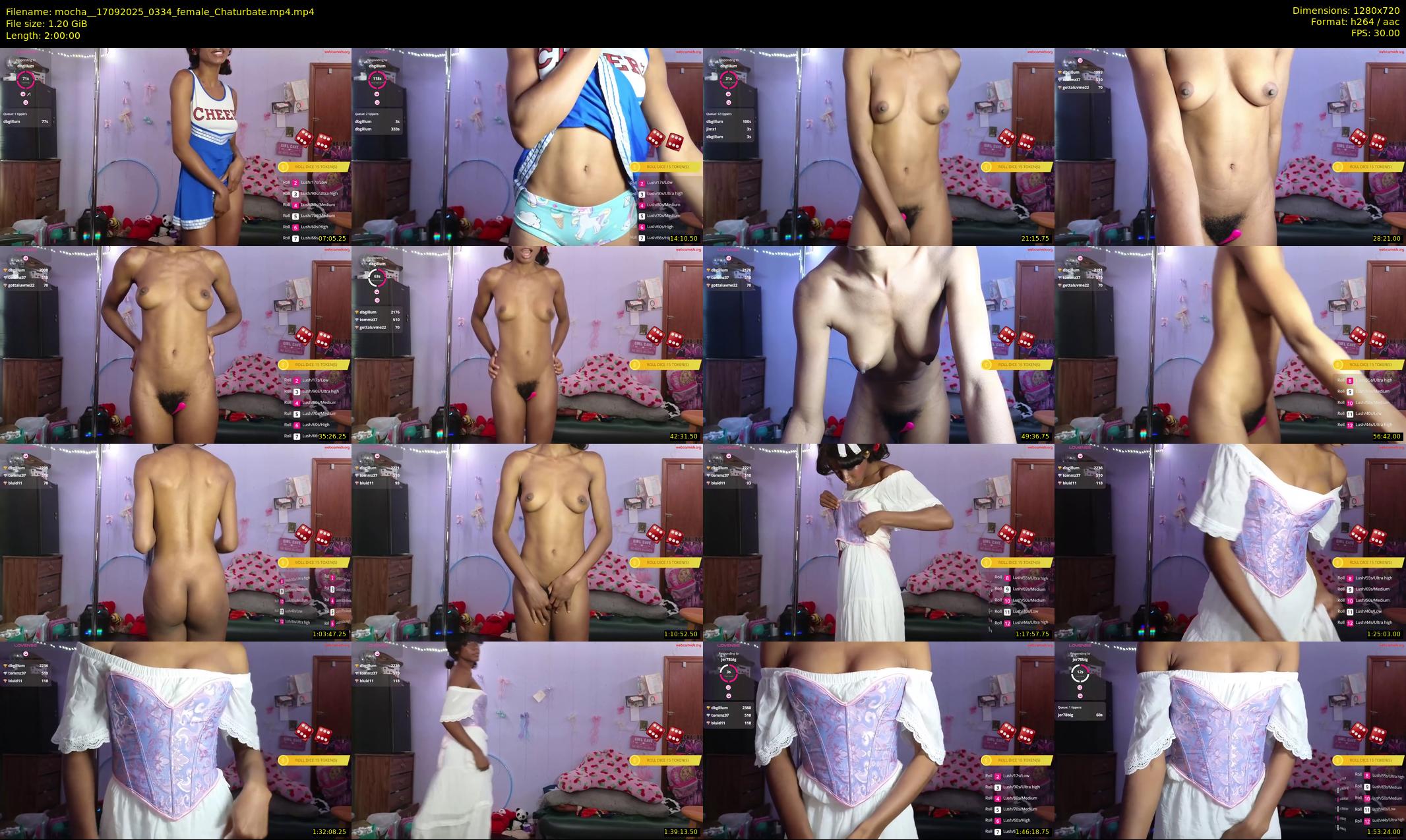 mocha_ — 120 minute Chaturbate female cam show recording, 720p, Sep 17, 2025