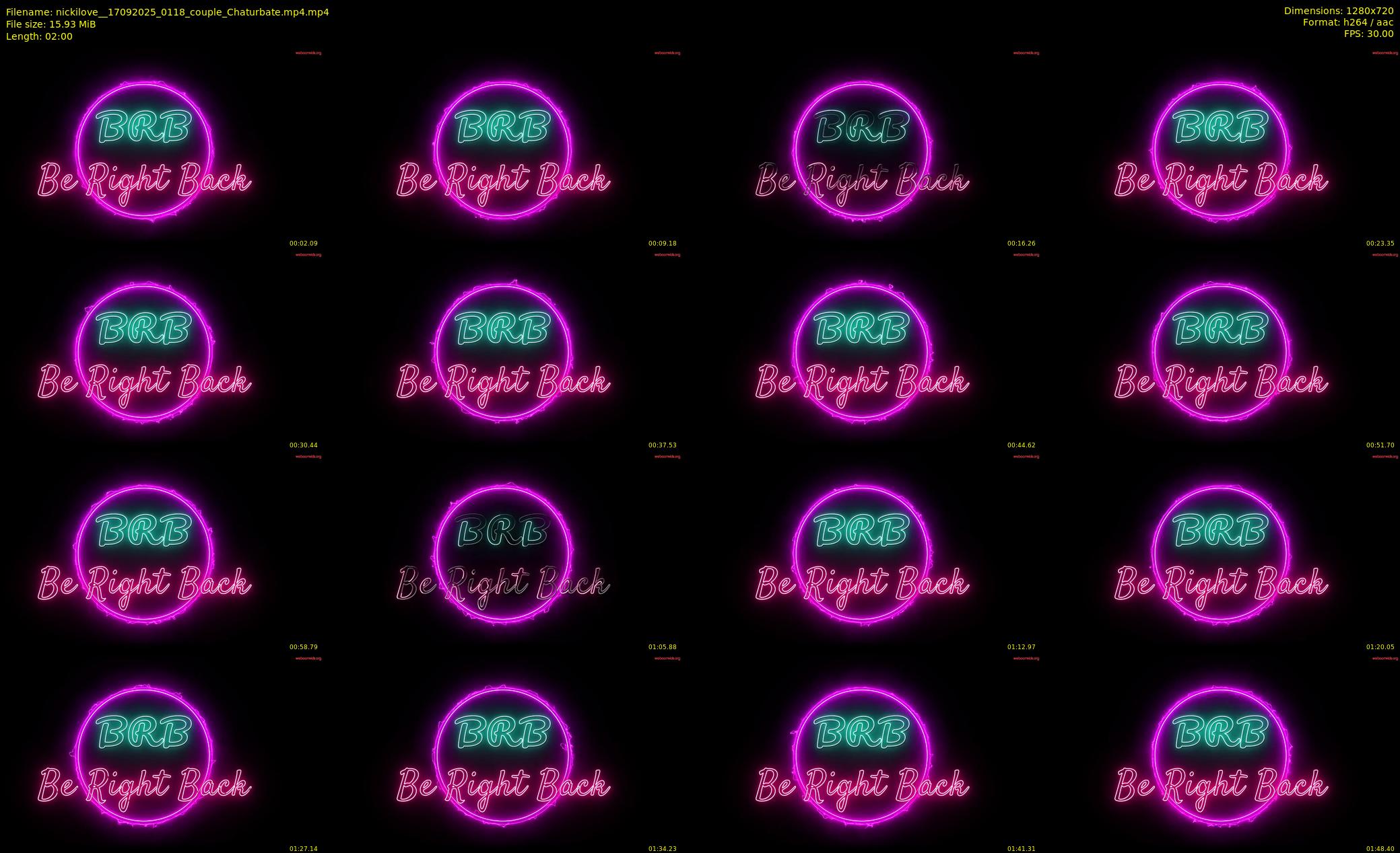 nickilove_ — 2 minute Chaturbate couple cam show recording, 720p, Sep 17, 2025
