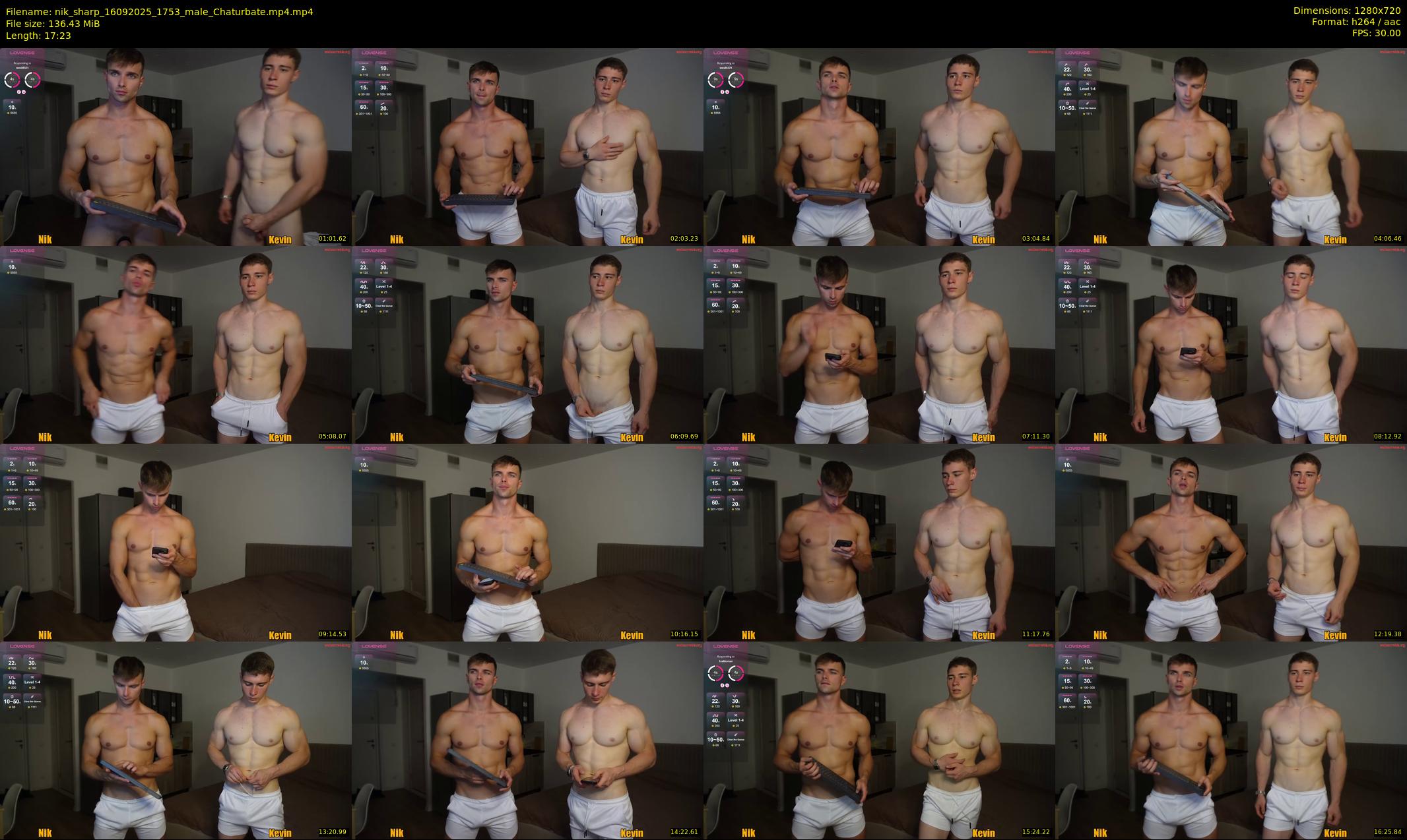 nik_sharp — 18 minute Chaturbate male cam show recording, 720p, Sep 16, 2025