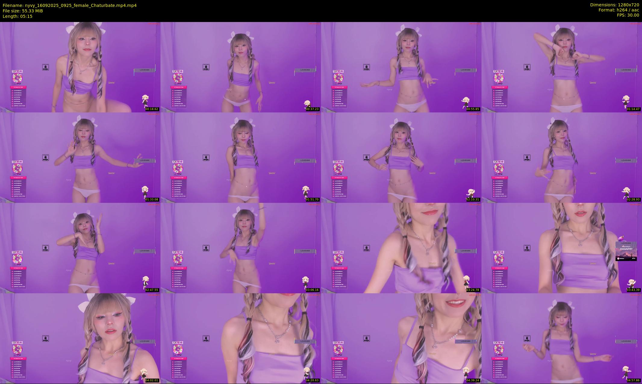 nyvy — 6 minute Chaturbate female cam show recording, 720p, Sep 16, 2025