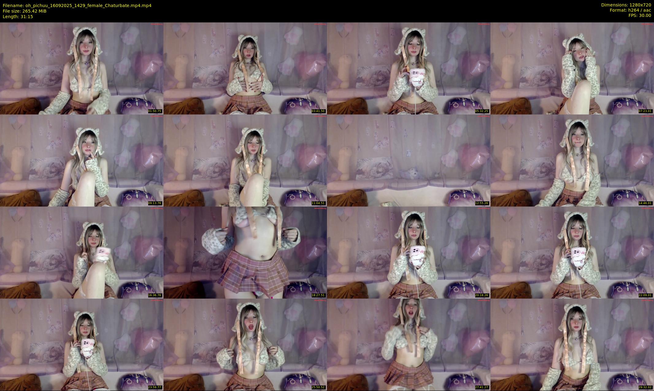 oh_pichuu — 32 minute Chaturbate female cam show recording, 720p, Sep 16, 2025