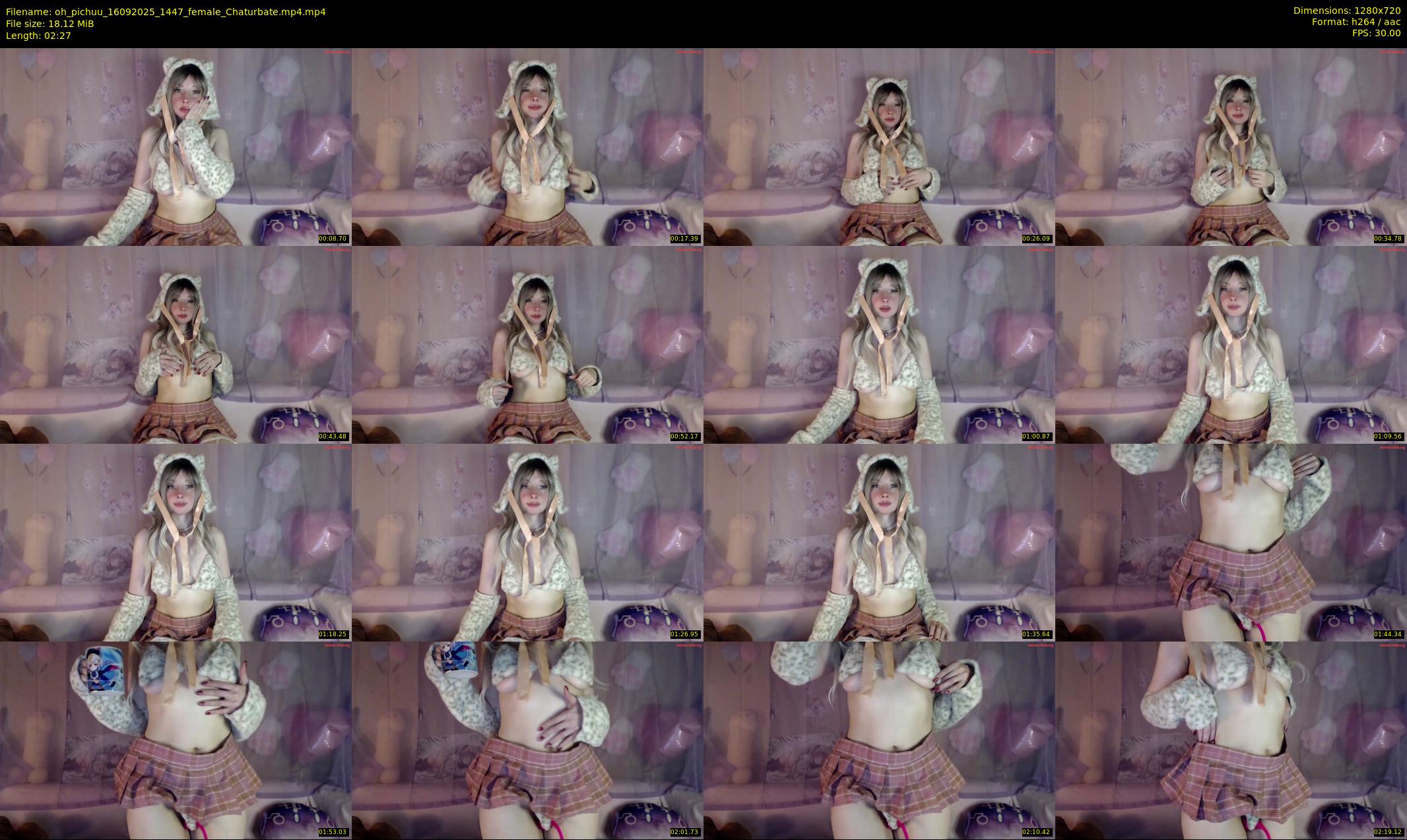 oh_pichuu — 3 minute Chaturbate female cam show recording, 720p, Sep 16, 2025