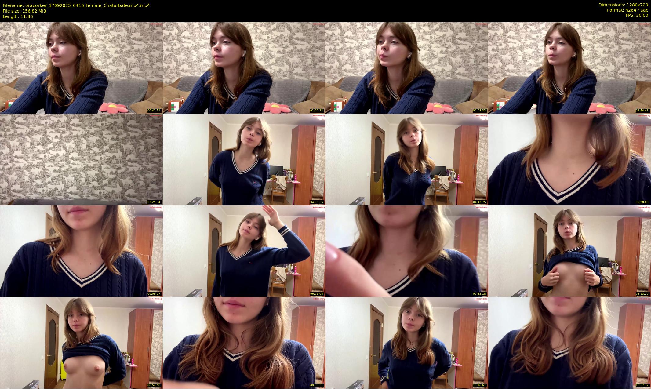oracorker — 12 minute Chaturbate female cam show recording, 720p, Sep 17, 2025
