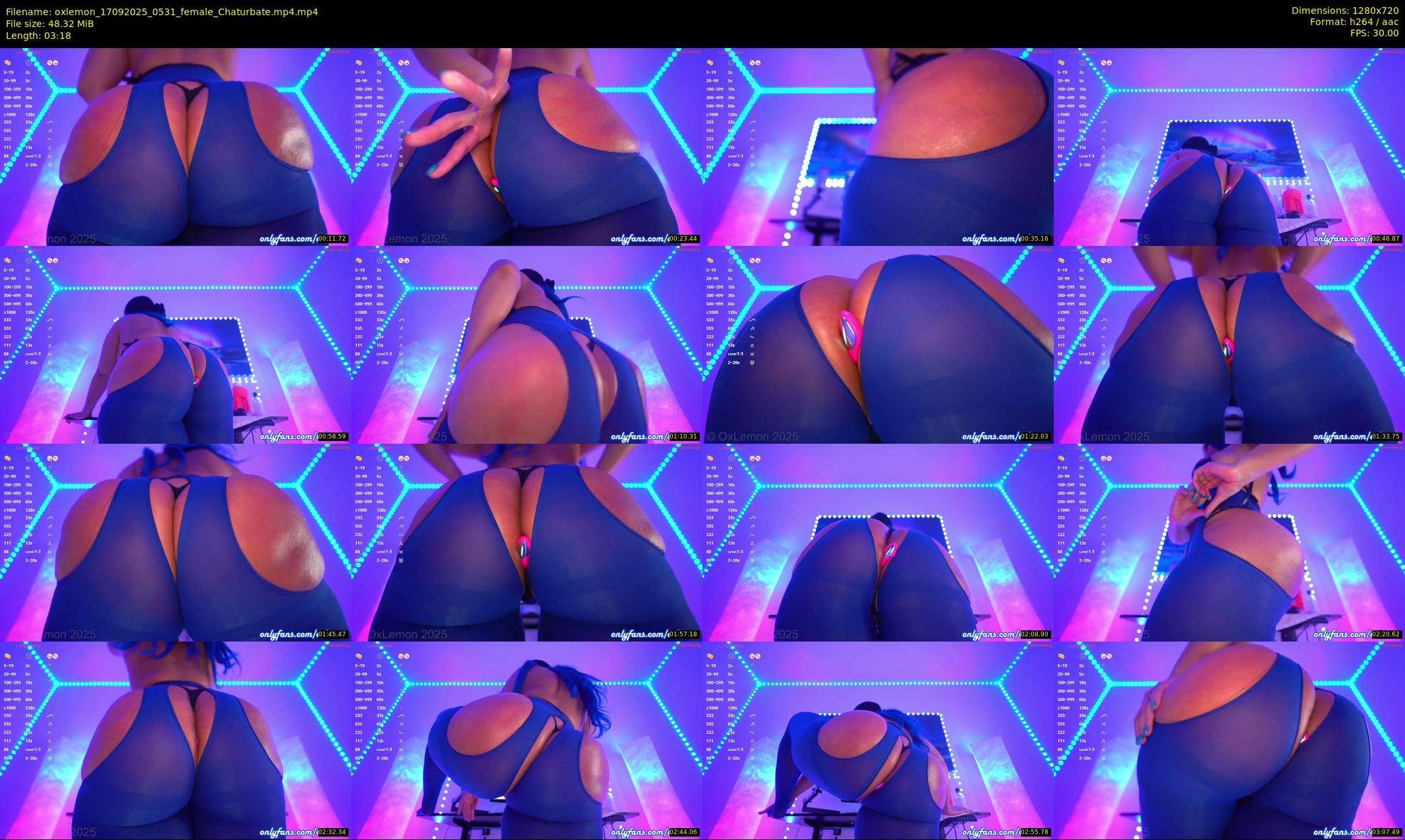 oxlemon — 4 minute Chaturbate female cam show recording, 720p, Sep 17, 2025