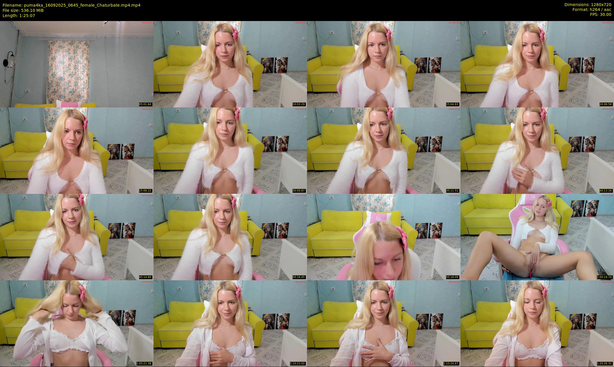 puma4ka — 86 minute Chaturbate female cam show recording, 720p, Sep 16, 2025