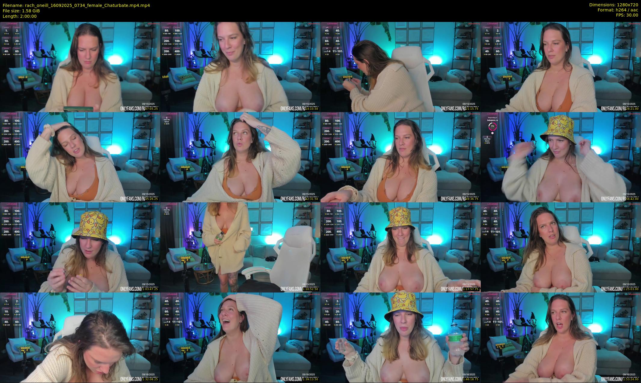 rach_oneill — 120 minute Chaturbate female cam show recording, 720p, Sep 16, 2025